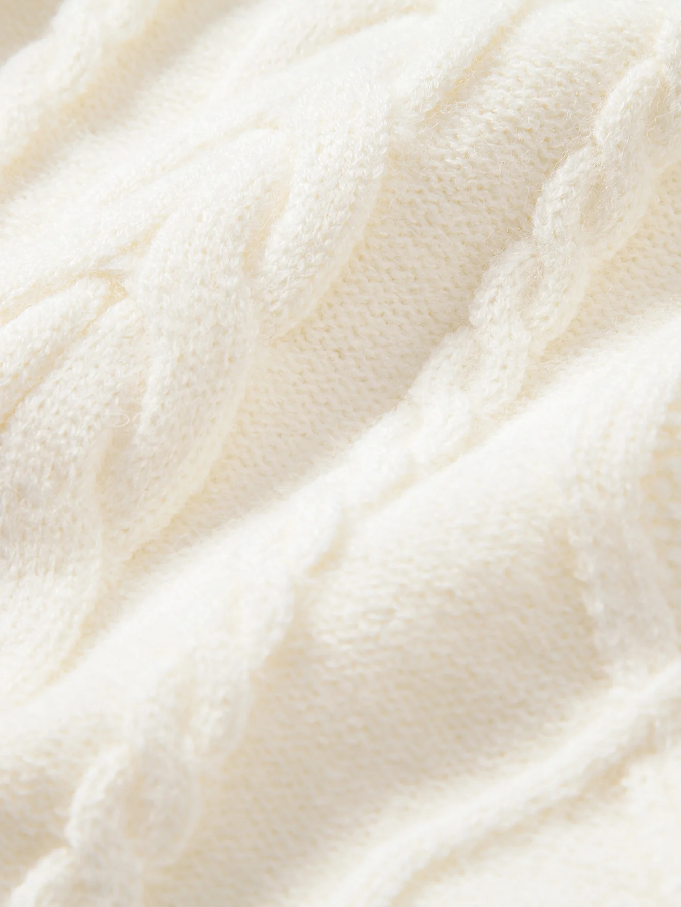 Schwerer Jacquard-Pullover mit Rundhalsausschnitt und Twist-Muster - Image 7
