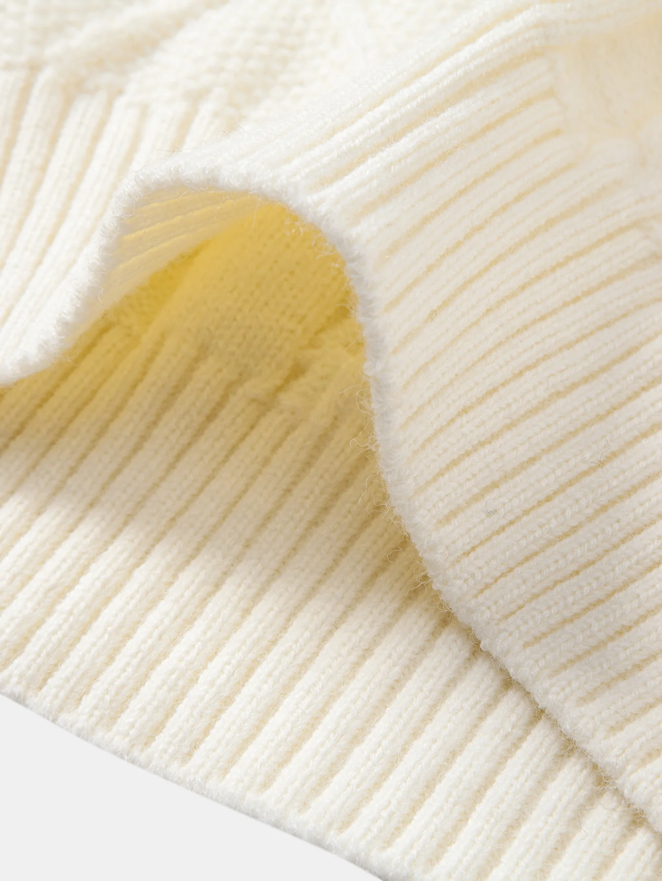 Schwerer Jacquard-Pullover mit Rundhalsausschnitt und Twist-Muster - Image 8
