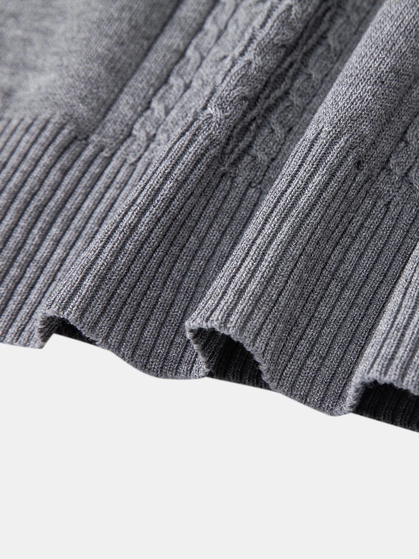 Twist Jacquard gestricktes Poloshirt mit Reißverschluss - Image 12