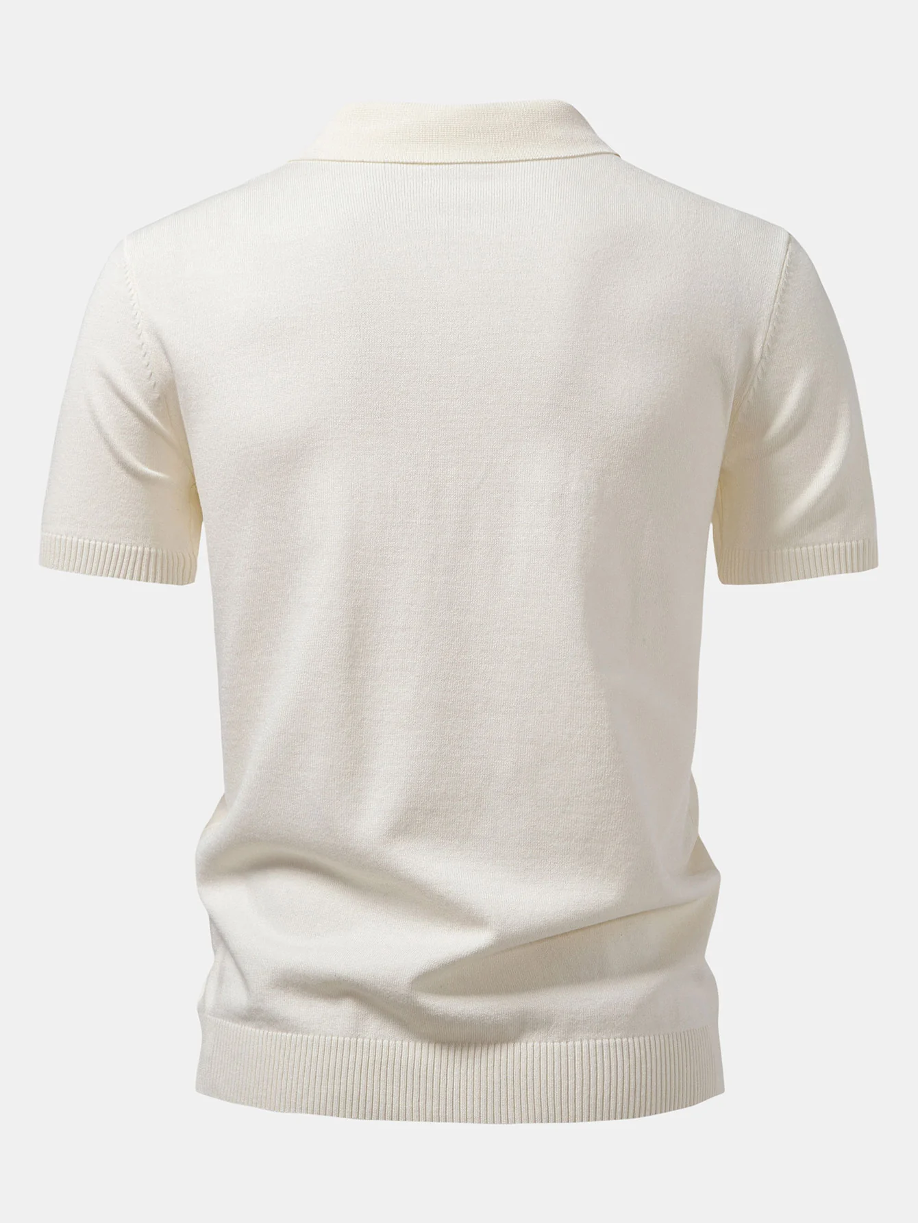 Twist Jacquard Strick-Poloshirts mit Reißverschluss & Slim Fit konisch zulaufende Hose - Image 3