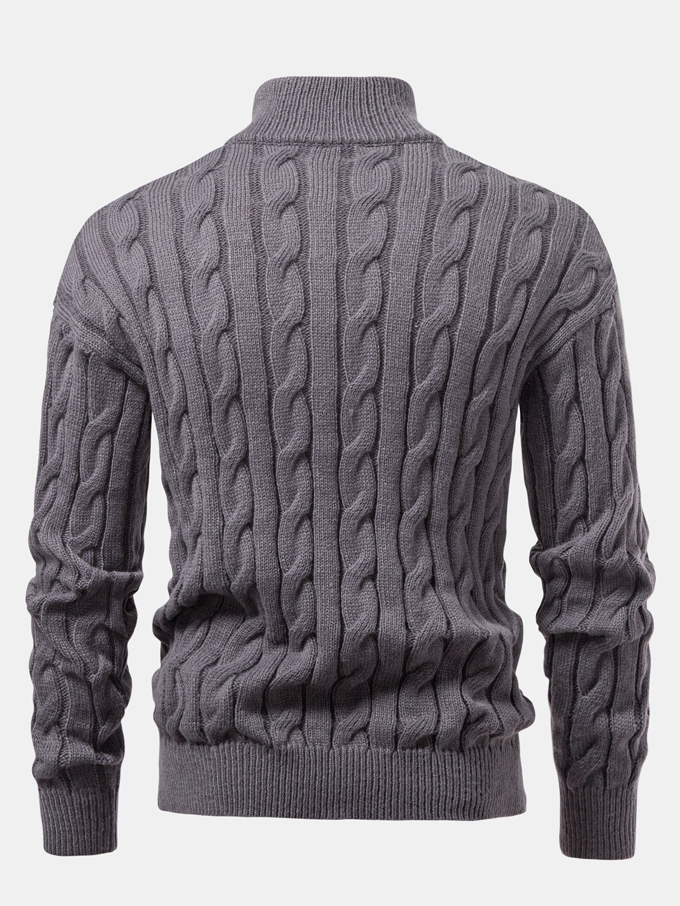 Twist Jacquard Pullover mit Viertel-Reißverschluss - Image 2