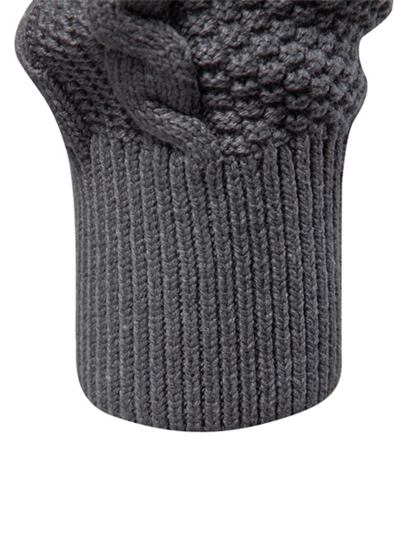 Twist Jacquard Reißverschluss Stehkragen Pullover - Image 8