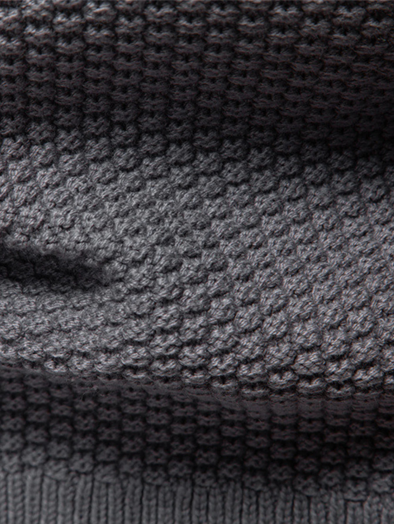 Twist Jacquard Reißverschluss Stehkragen Pullover - Image 9