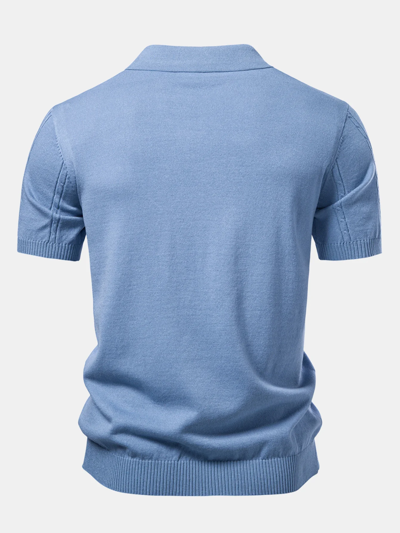 Twist Knit Polo & Slim Fit Tapered Trousers - Image 7