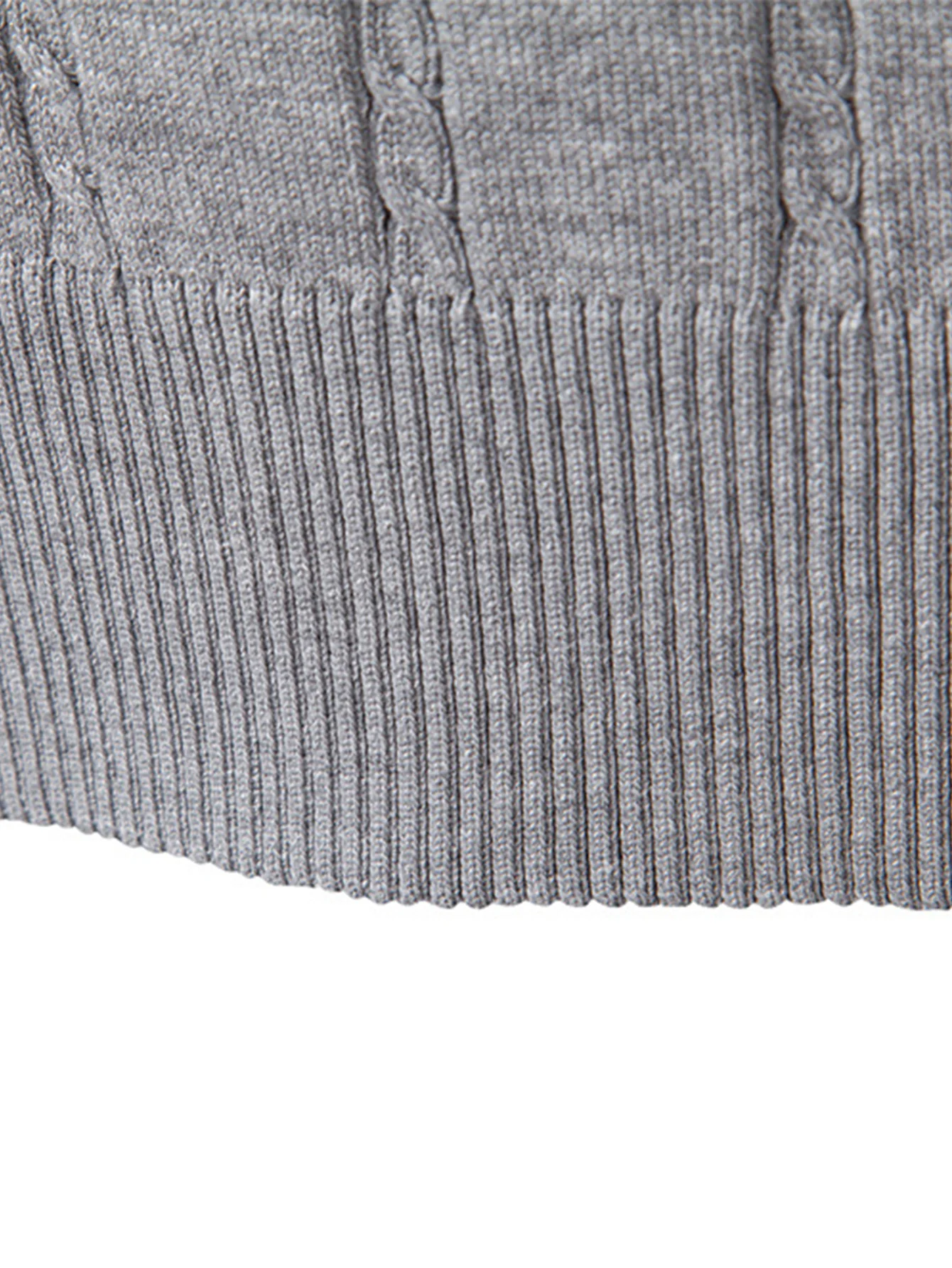 Twist V-Ausschnitt Strickpulloverweste - Image 9