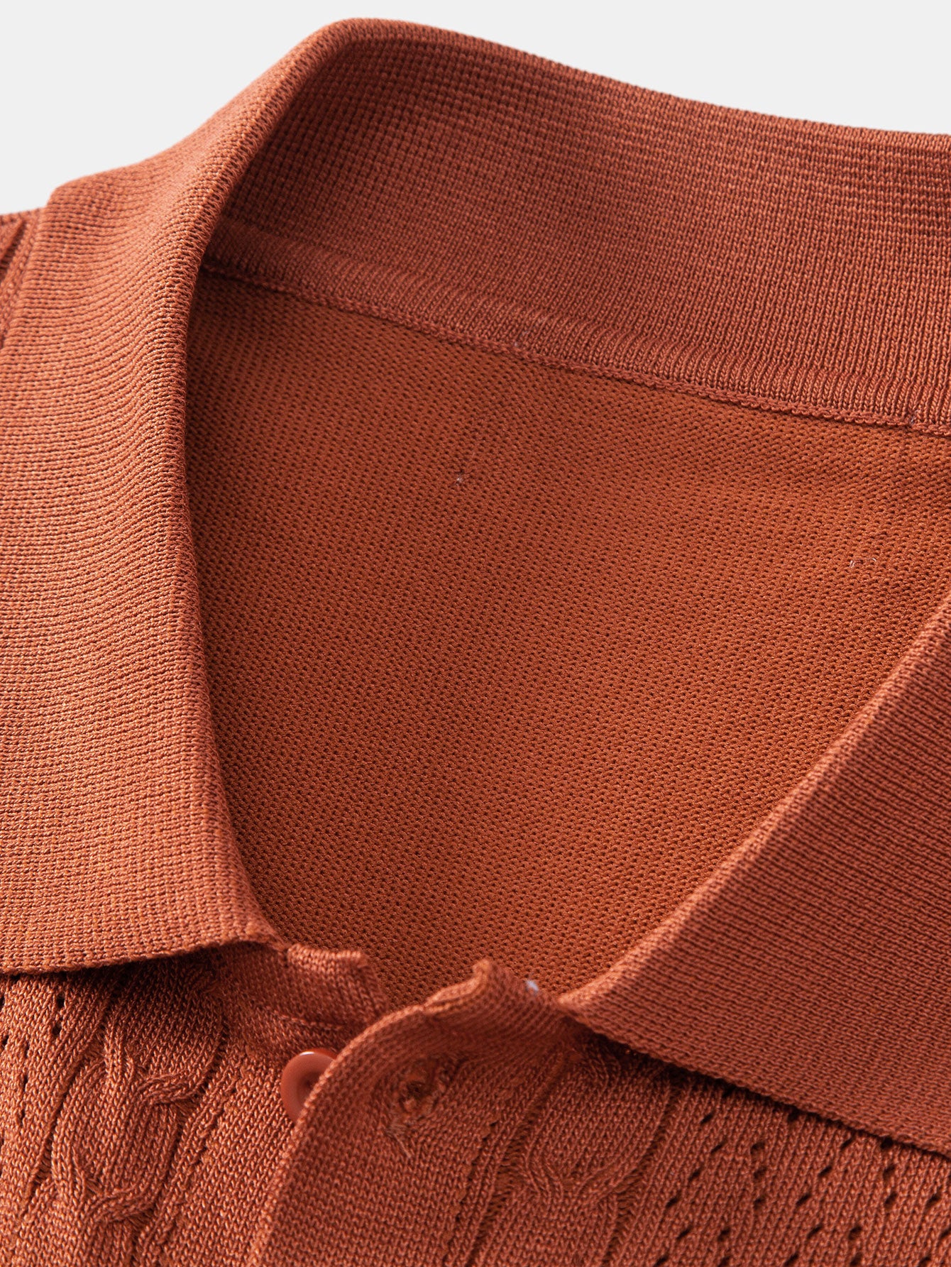 Twisted Jacquard Button Up Knit Shirt & Straight Leg Linen Pants - Image 13