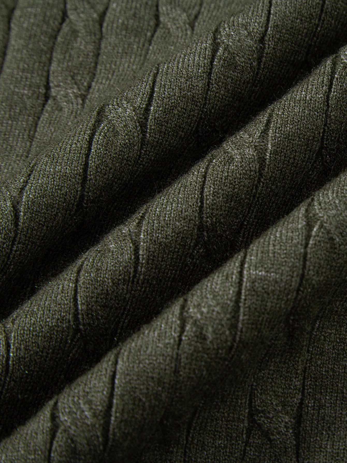 Twisted Jacquard Crew Collar Knit T-Shirt - Image 19