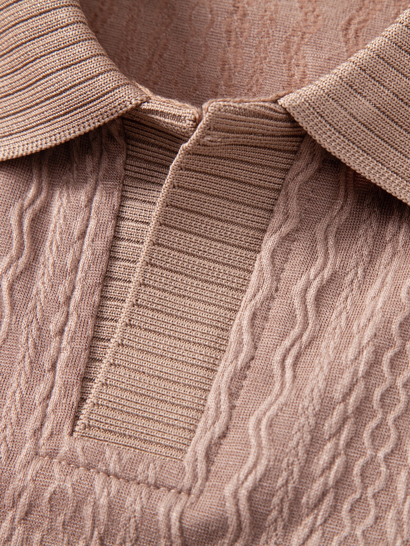 Twisted Jacquard Johnny Collar Polo - Image 10