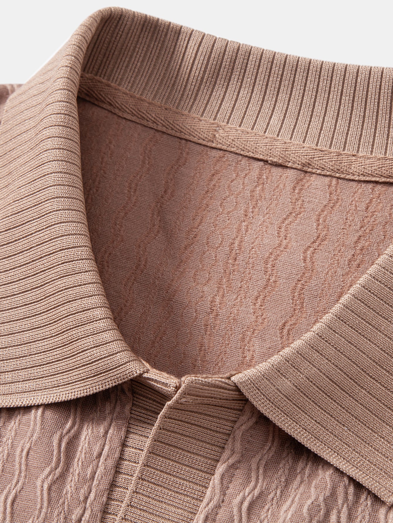Twisted Jacquard Johnny Collar Polo - Image 9