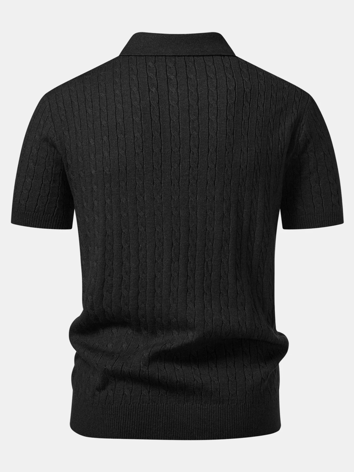 Twisted Jacquard Knit Polo & Slim Fit Tapered Trousers - Image 11