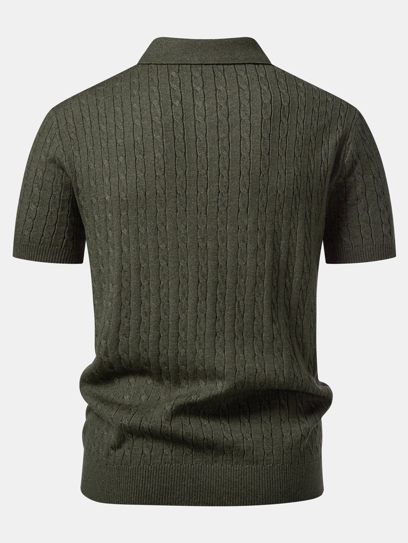 Twisted Jacquard Knit Polo & Slim Fit Tapered Trousers - Image 13