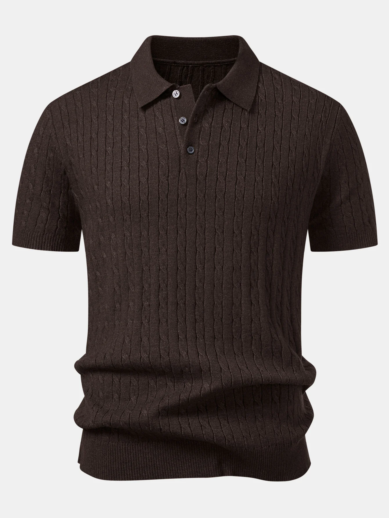 Twisted Jacquard Knit Polo & Slim Fit Tapered Trousers - Image 17