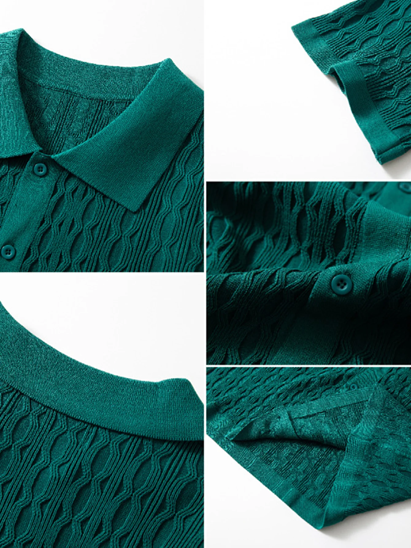 Twisted Jacquard Knit Shirt & Slim Fit Tapered Trousers - Image 18