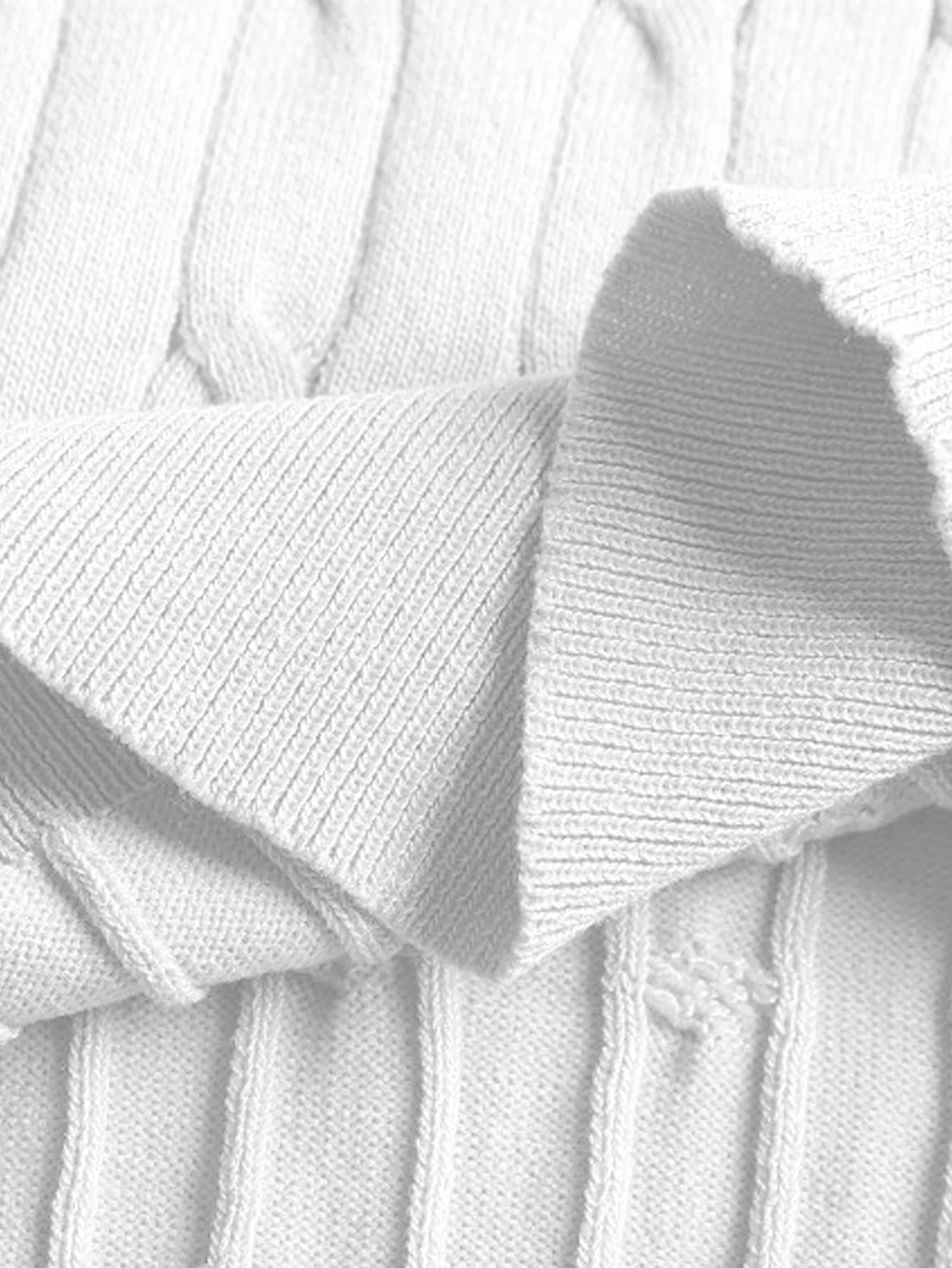 Twisted Jacquard Zipper Knit Polo - Image 11