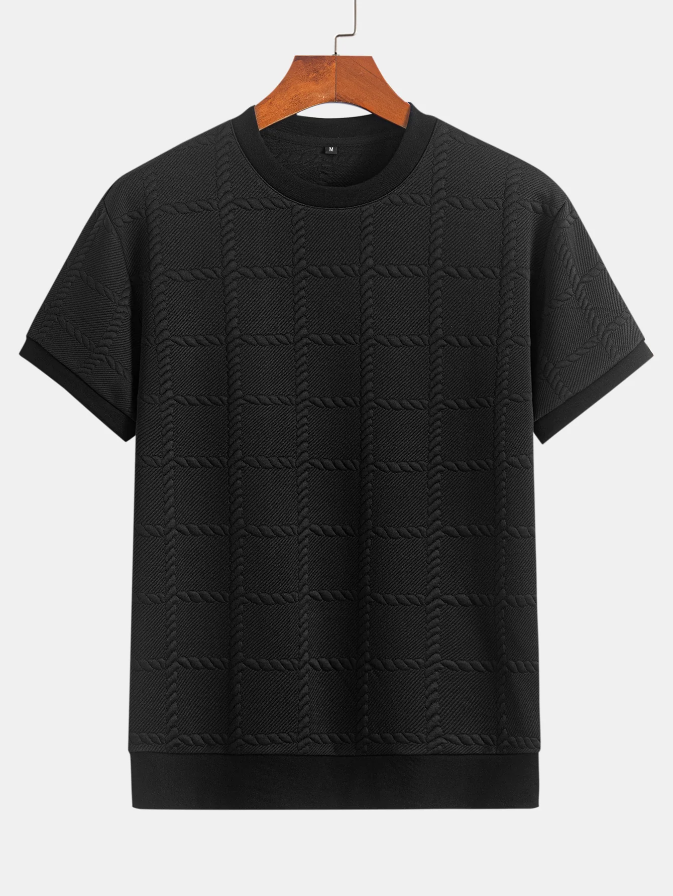Jacquard mit verdrehten Quadraten <tc>T-Shirt</tc> - Image 3