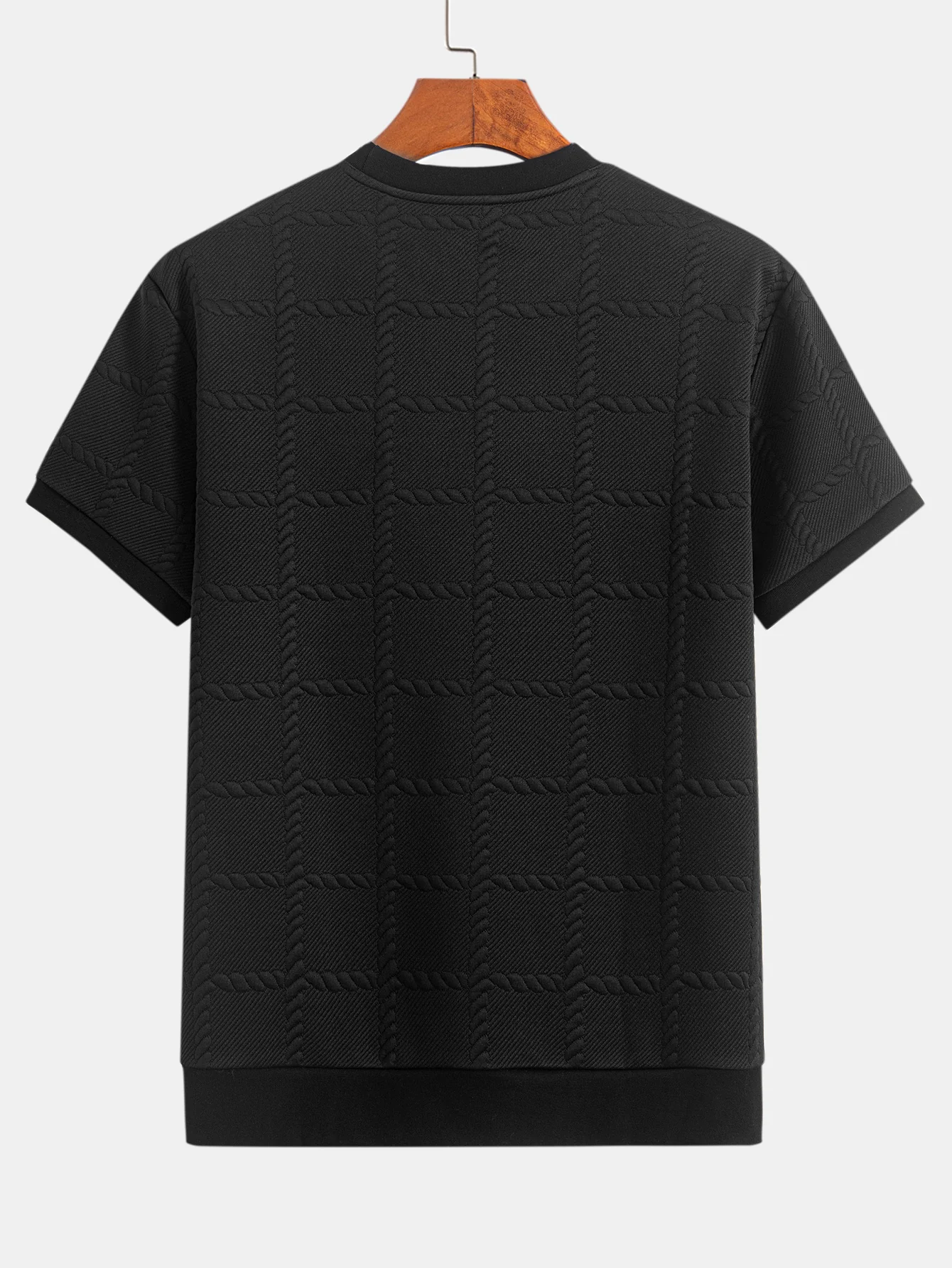 Jacquard mit verdrehten Quadraten <tc>T-Shirt</tc> - Image 4