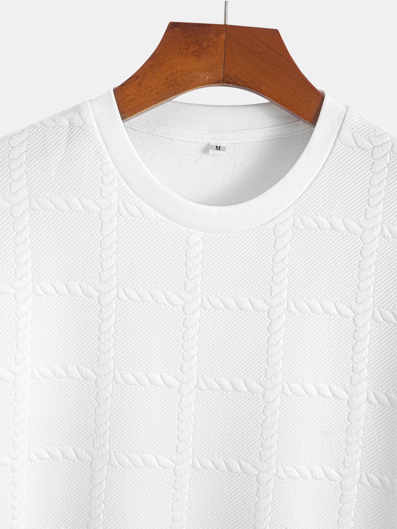 Jacquard mit verdrehten Quadraten <tc>T-Shirt</tc> - Image 5