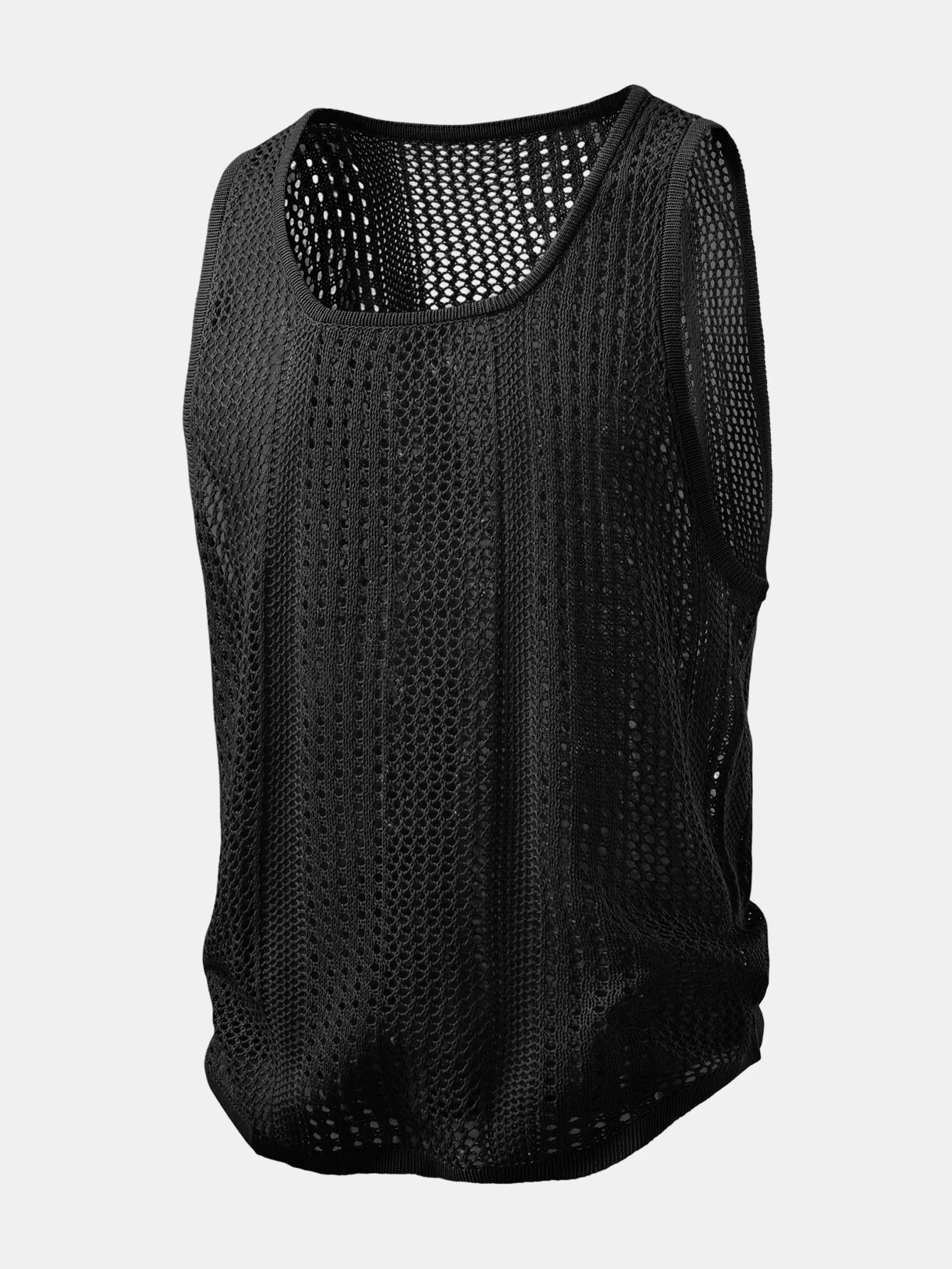 U-Neck Crocheted Tank Top - Image 3