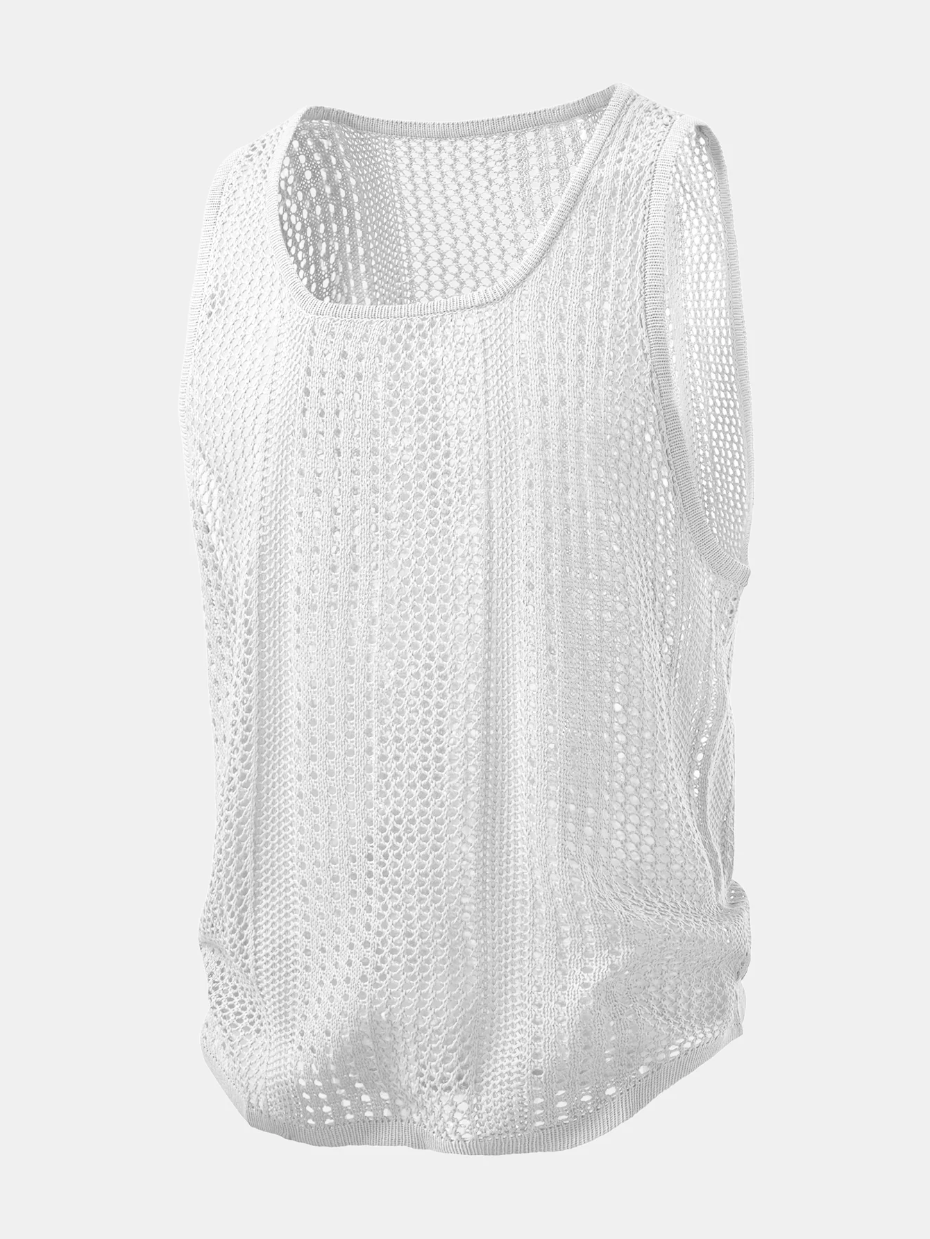 U-Neck Crocheted Tank Top - Image 5