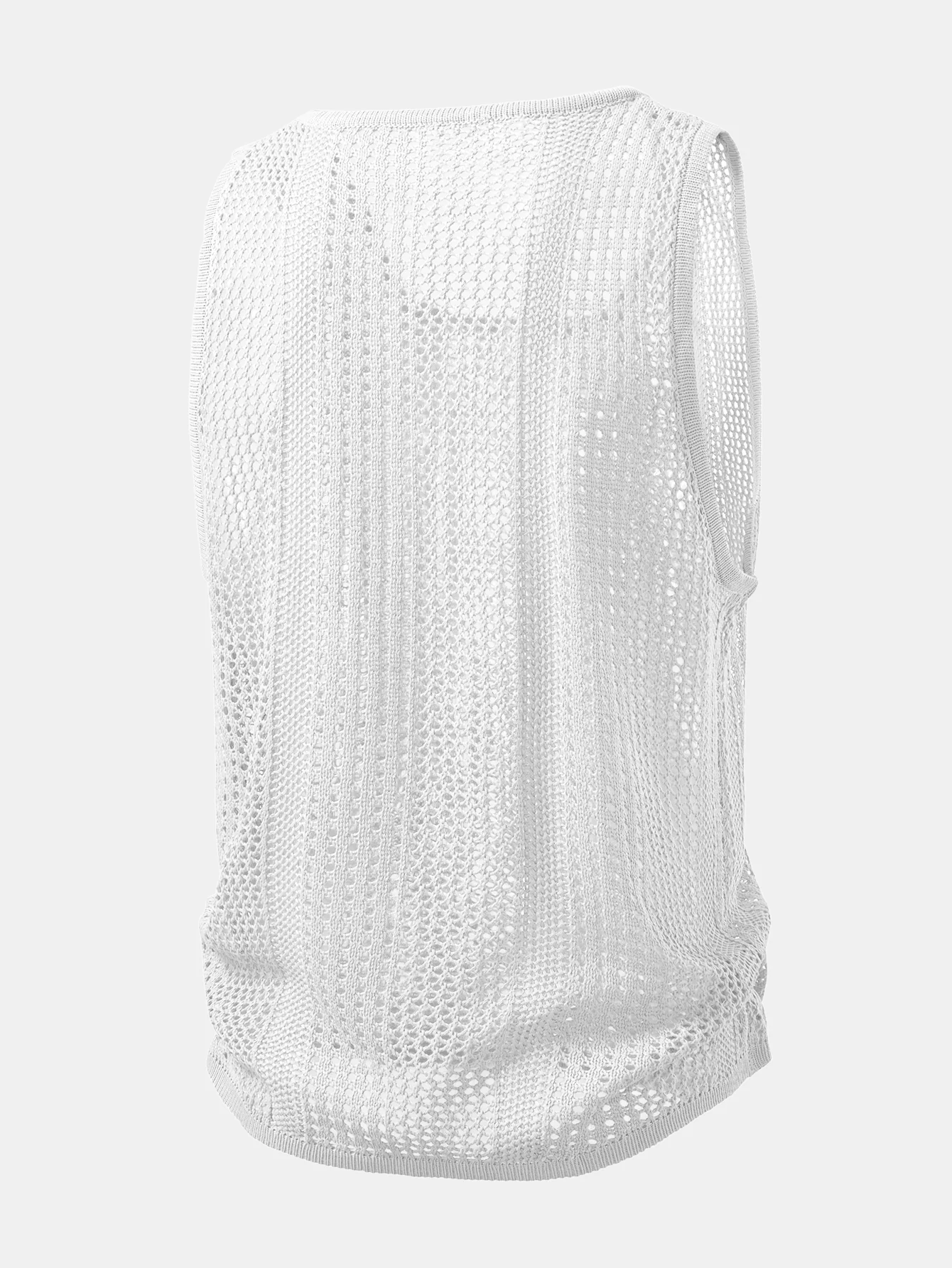 U-Neck Crocheted Tank Top - Image 6