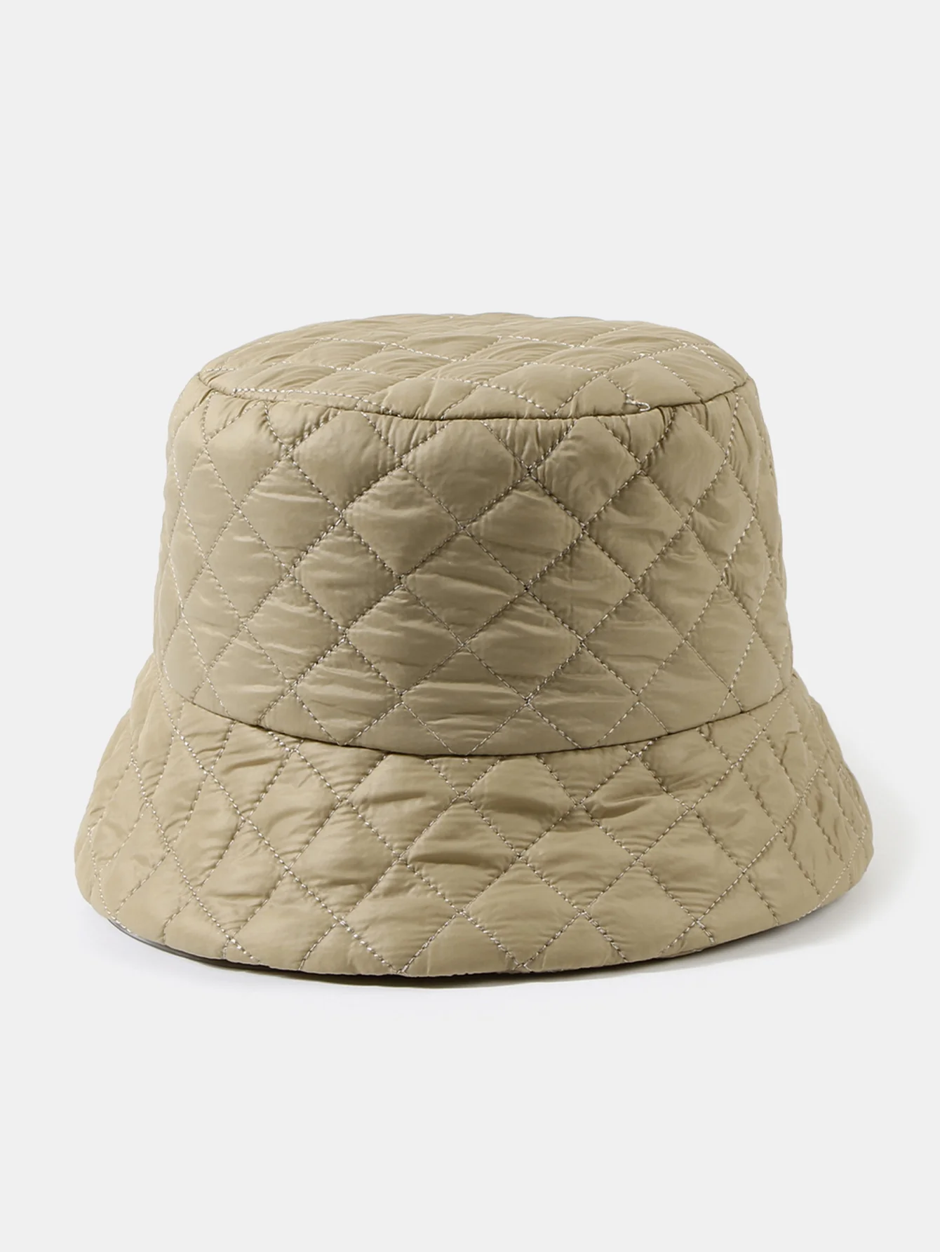 Ultra-light Thick Quilted Solid Color Fisherman Hat - Image 10