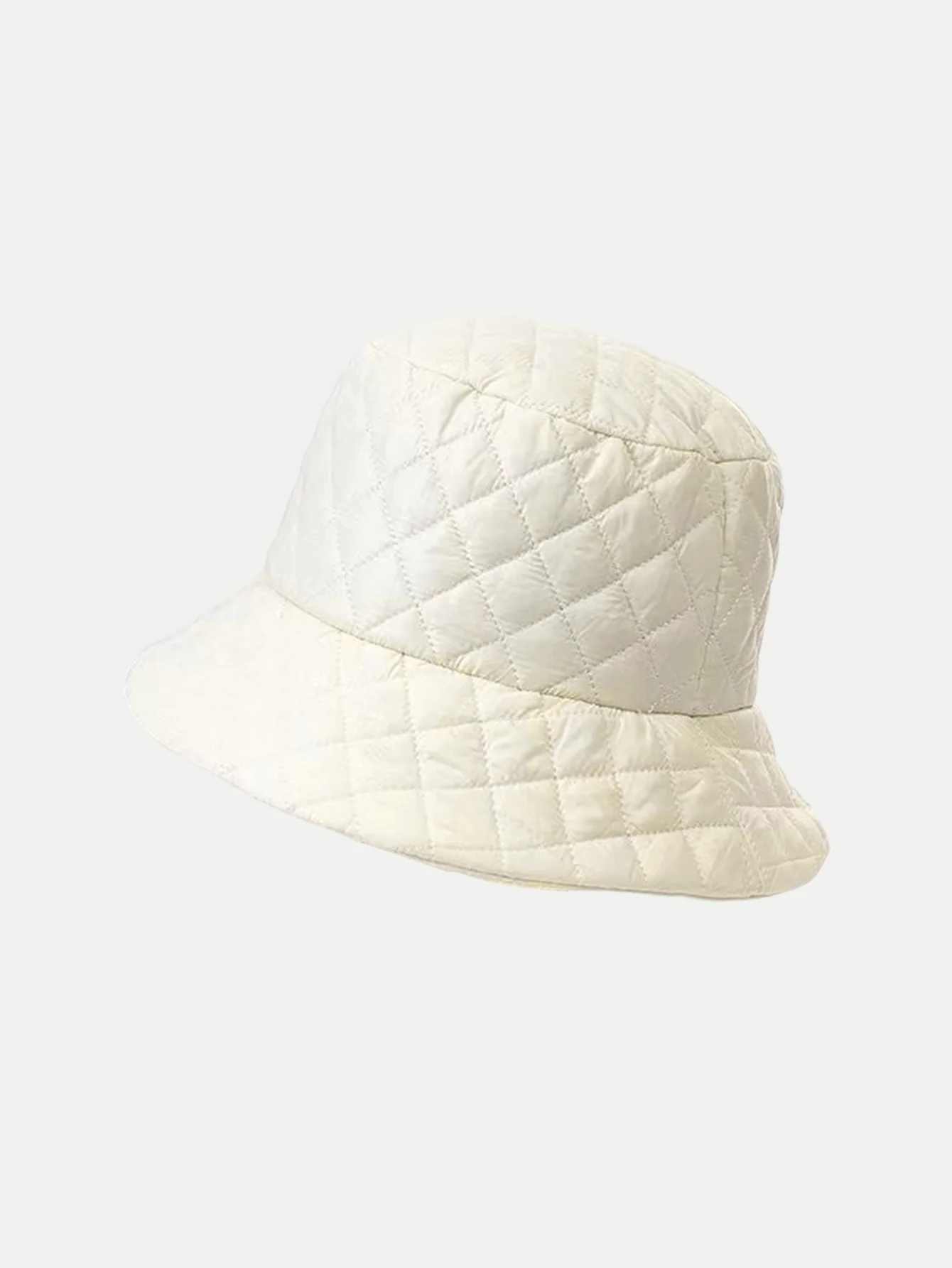Ultra-light Thick Quilted Solid Color Fisherman Hat - Image 11