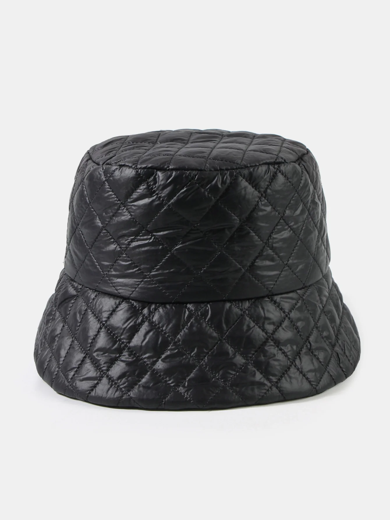Ultra-light Thick Quilted Solid Color Fisherman Hat - Image 2