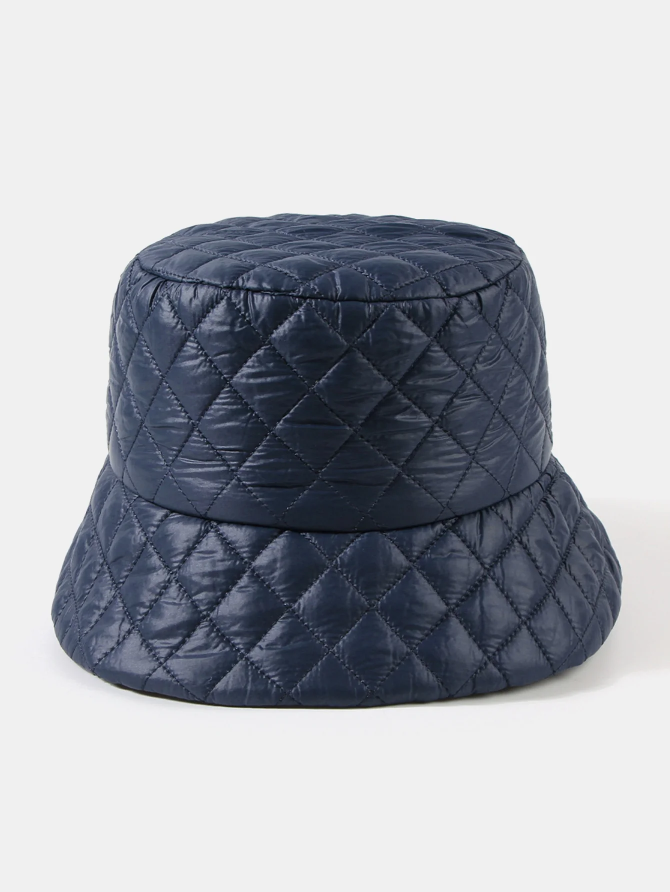 Ultra-light Thick Quilted Solid Color Fisherman Hat - Image 4
