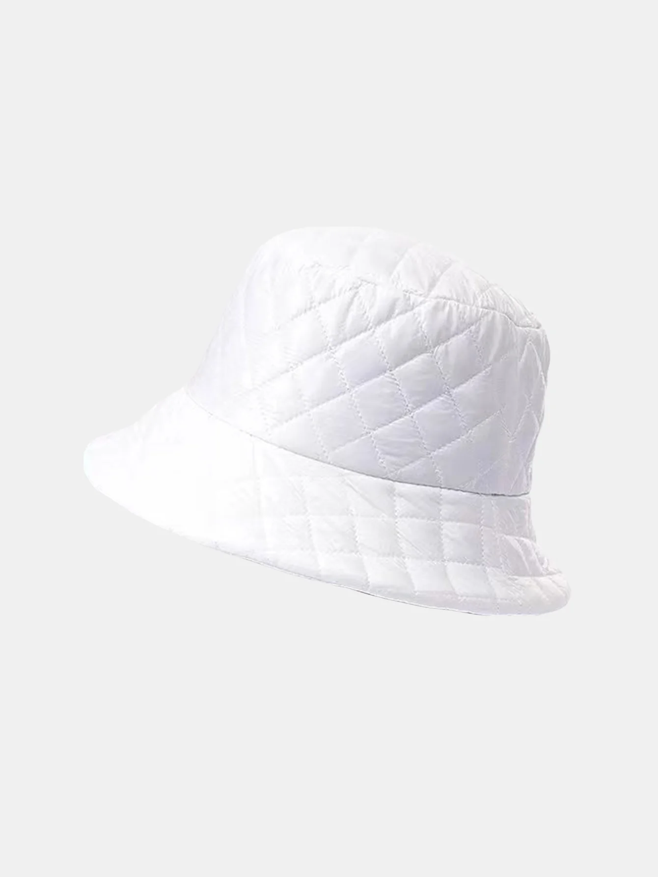 Ultra-light Thick Quilted Solid Color Fisherman Hat - Image 5