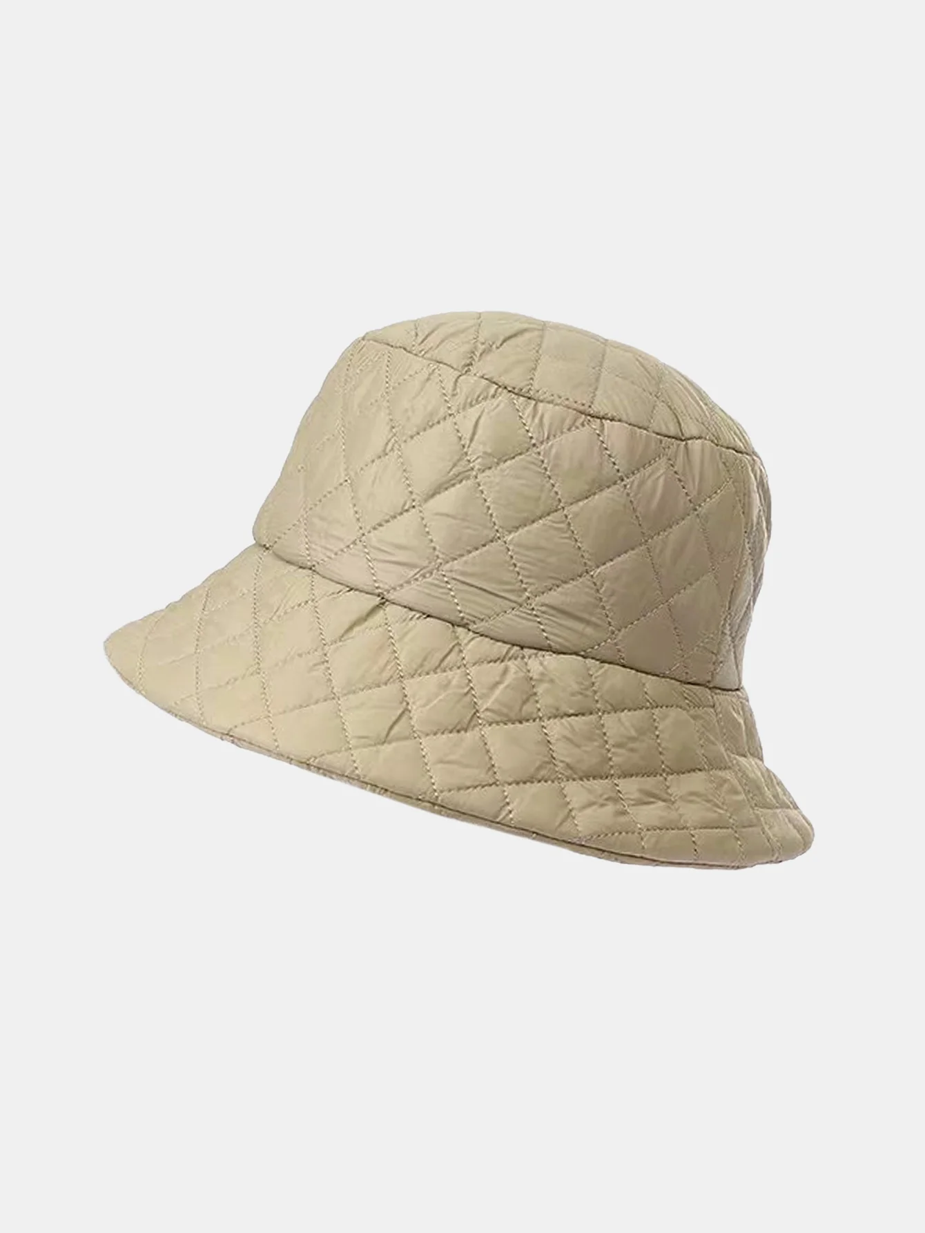 Ultra-light Thick Quilted Solid Color Fisherman Hat - Image 9
