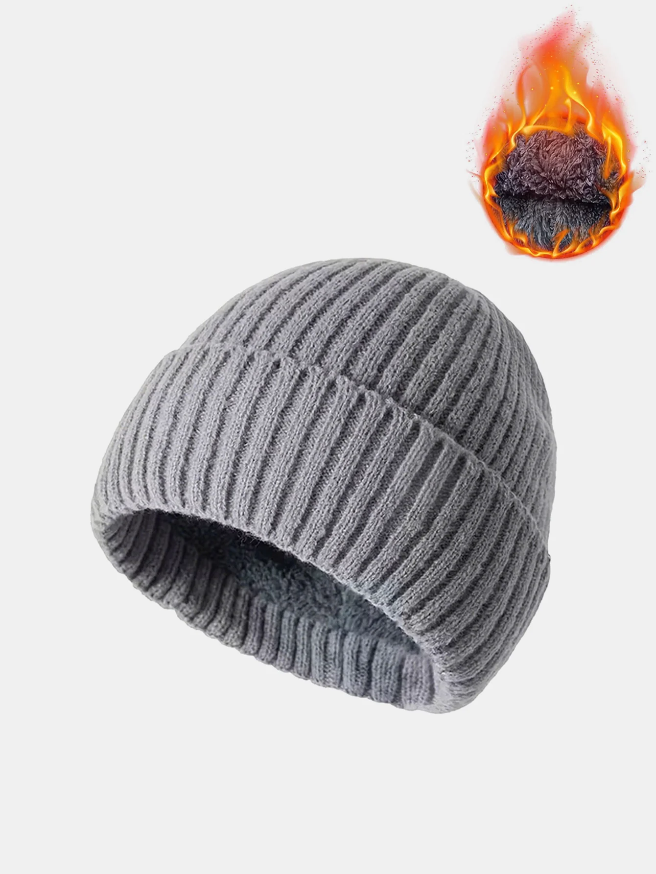 Unisex Warm Thick Windproof Knit Beanie Hat - Image 3