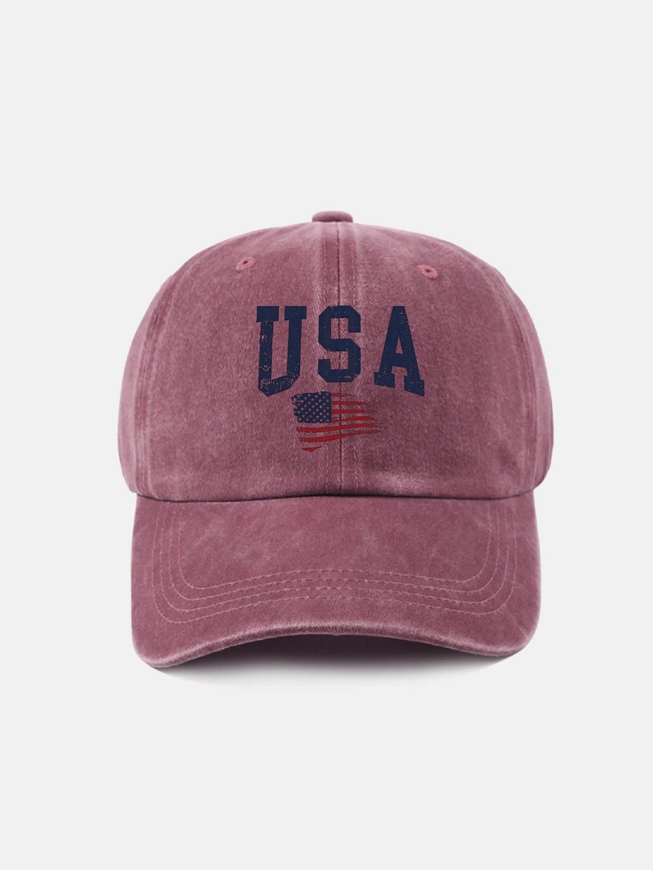 Baseballkappe mit USA-Flaggenaufdruck, gewaschen - Image 13