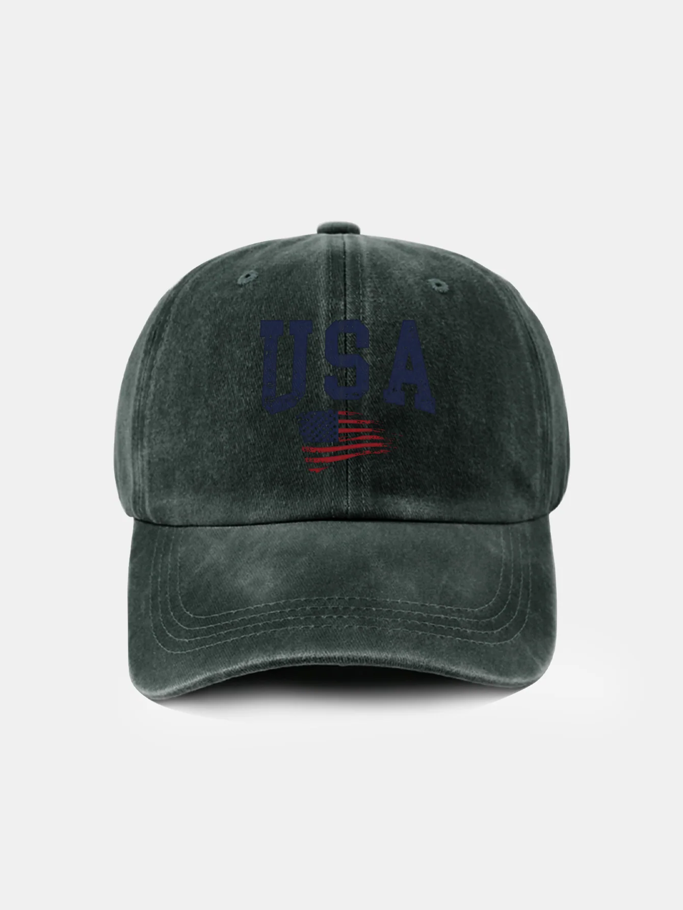Baseballkappe mit USA-Flaggenaufdruck, gewaschen - Image 15