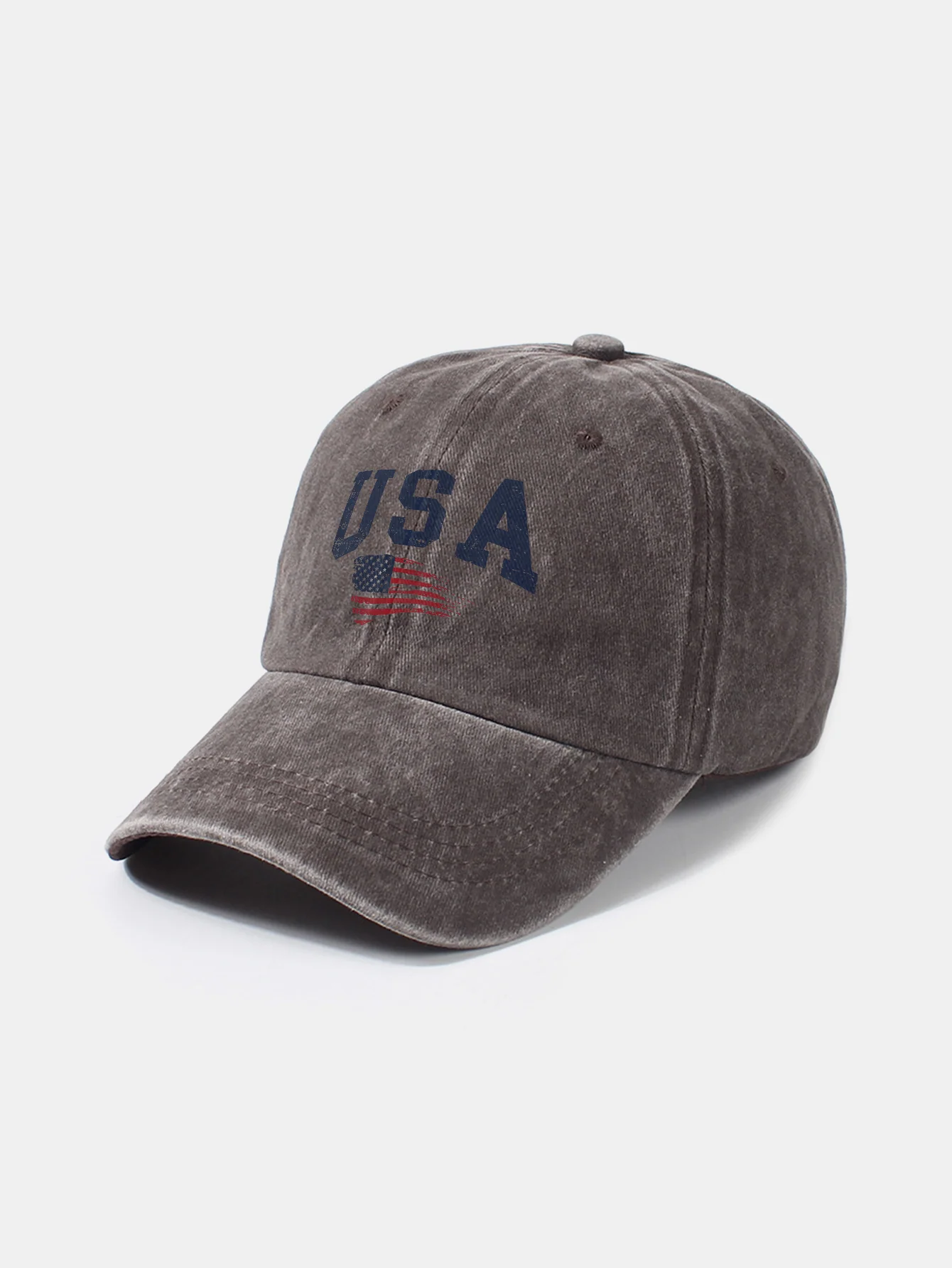 Baseballkappe mit USA-Flaggenaufdruck, gewaschen - Image 17