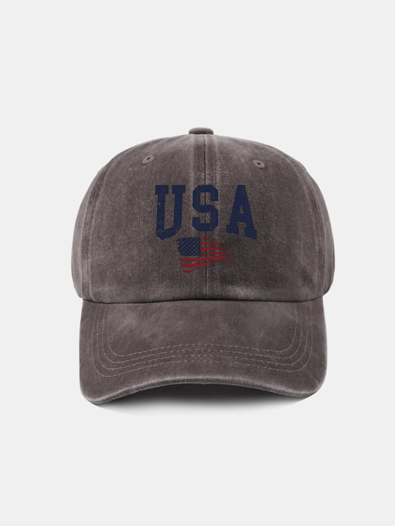 Baseballkappe mit USA-Flaggenaufdruck, gewaschen - Image 18