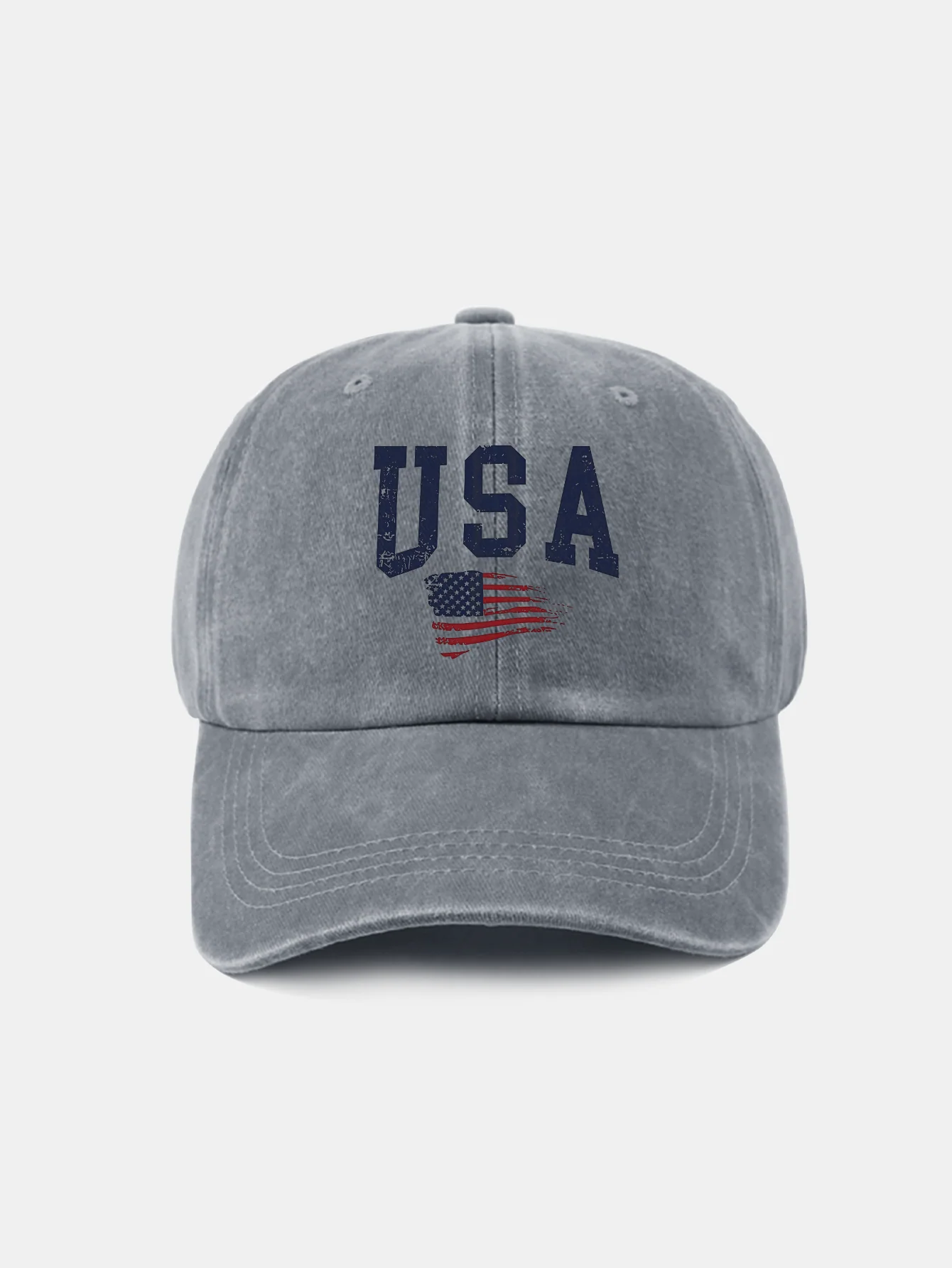 Baseballkappe mit USA-Flaggenaufdruck, gewaschen - Image 2