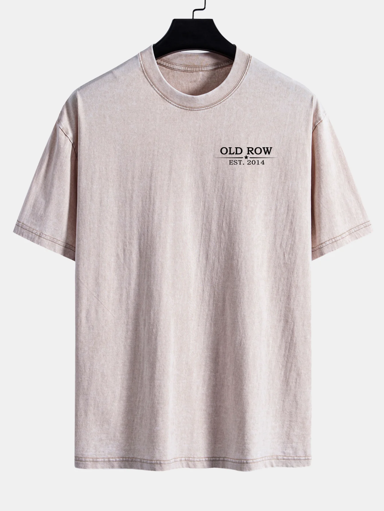 USA Old Row Bierdruck Gewaschenes Abgenutztes Drop-Shoulder T-Shirt - Image 10