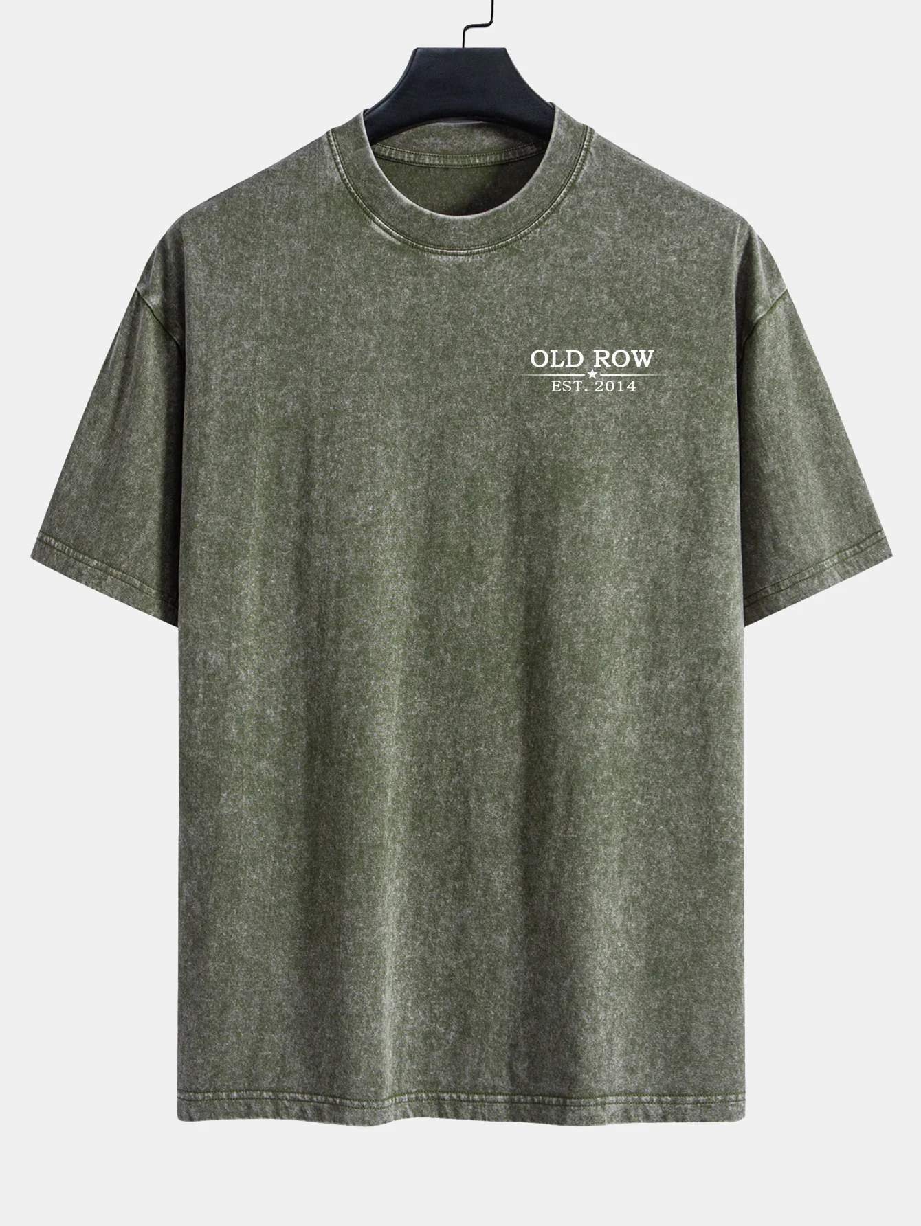 USA Old Row Bierdruck Gewaschenes Abgenutztes Drop-Shoulder T-Shirt - Image 13