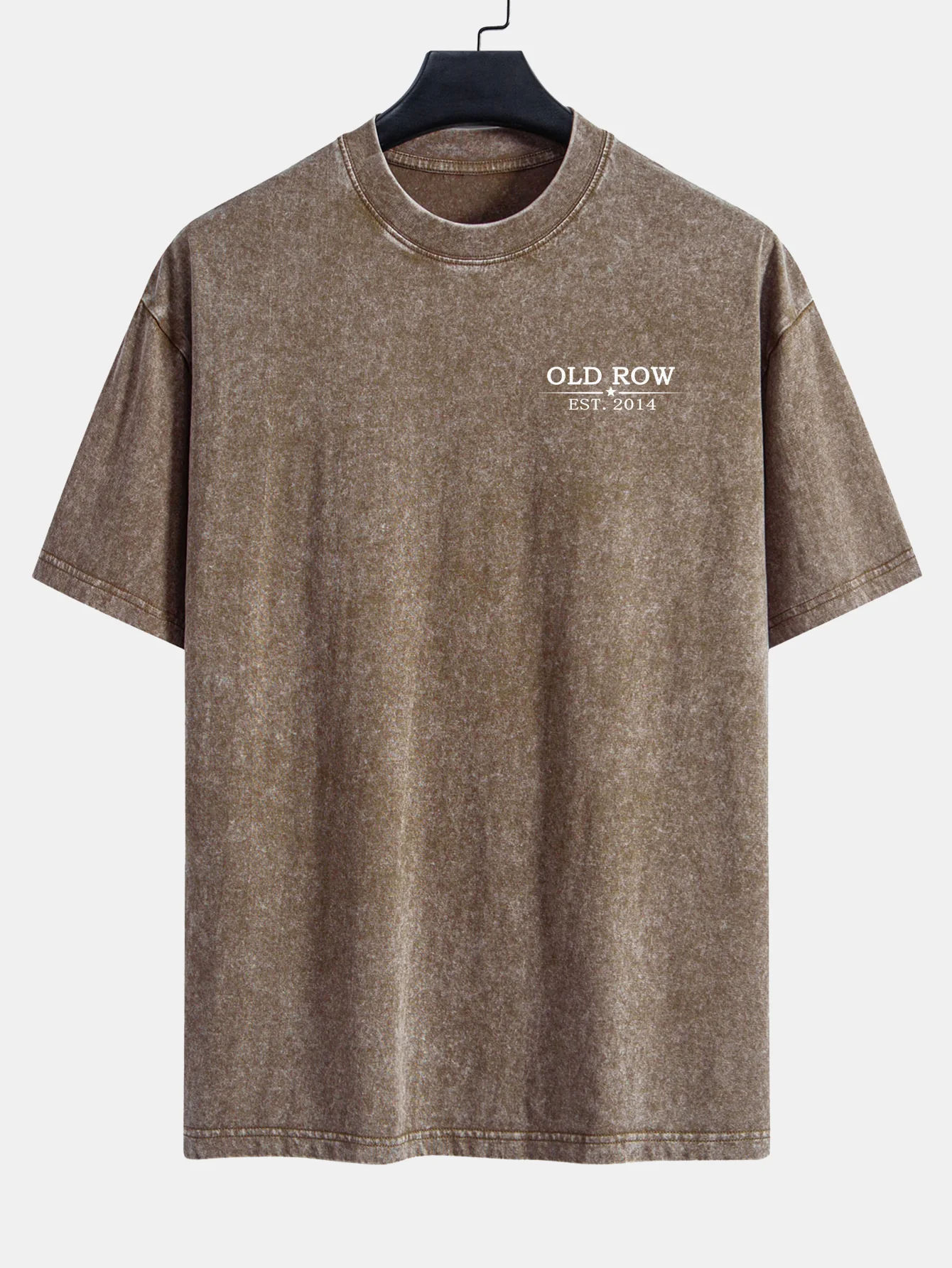 USA Old Row Bierdruck Gewaschenes Abgenutztes Drop-Shoulder T-Shirt - Image 18