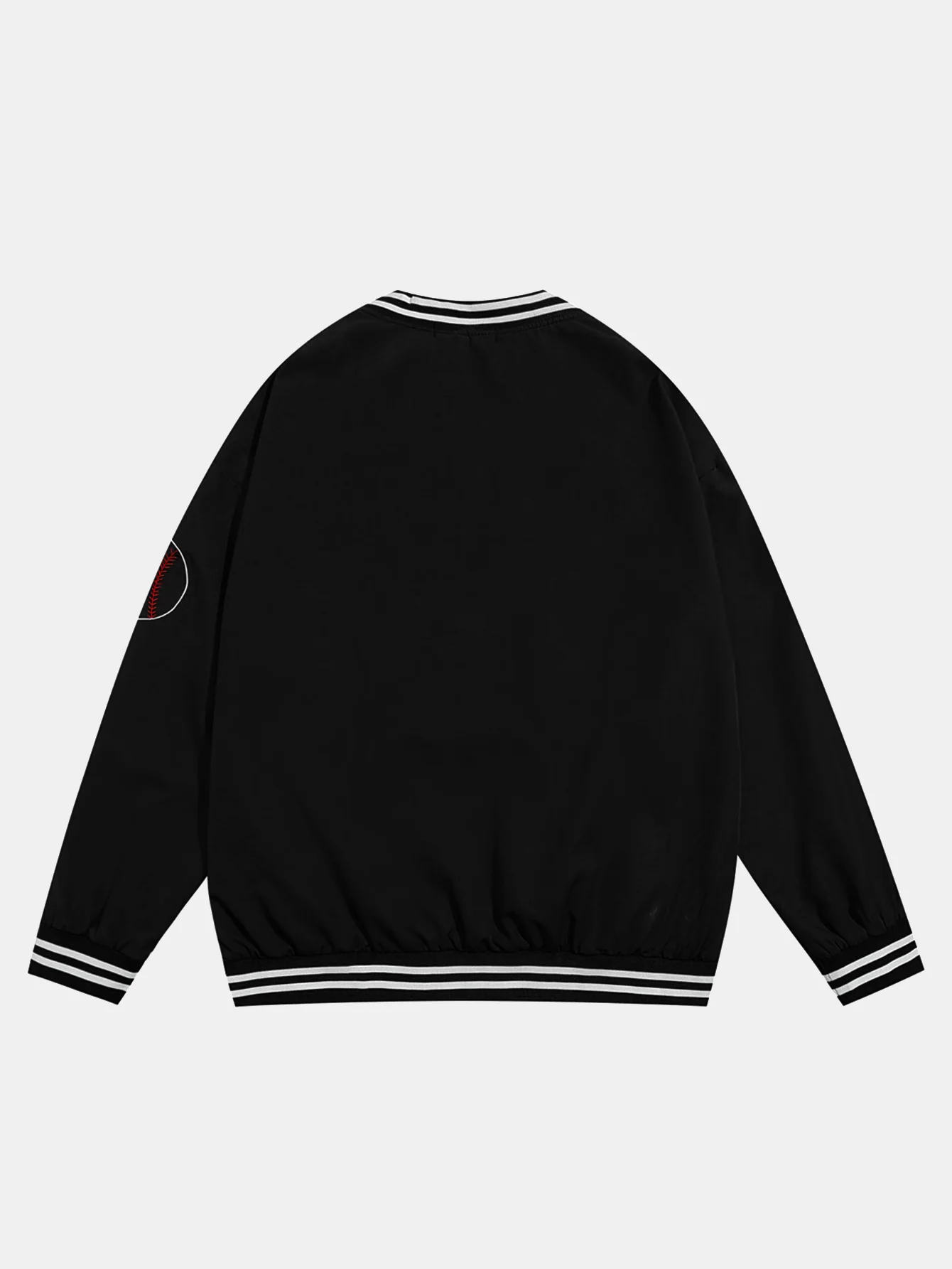 V-Ausschnitt Baseball Sweatshirt - Image 4