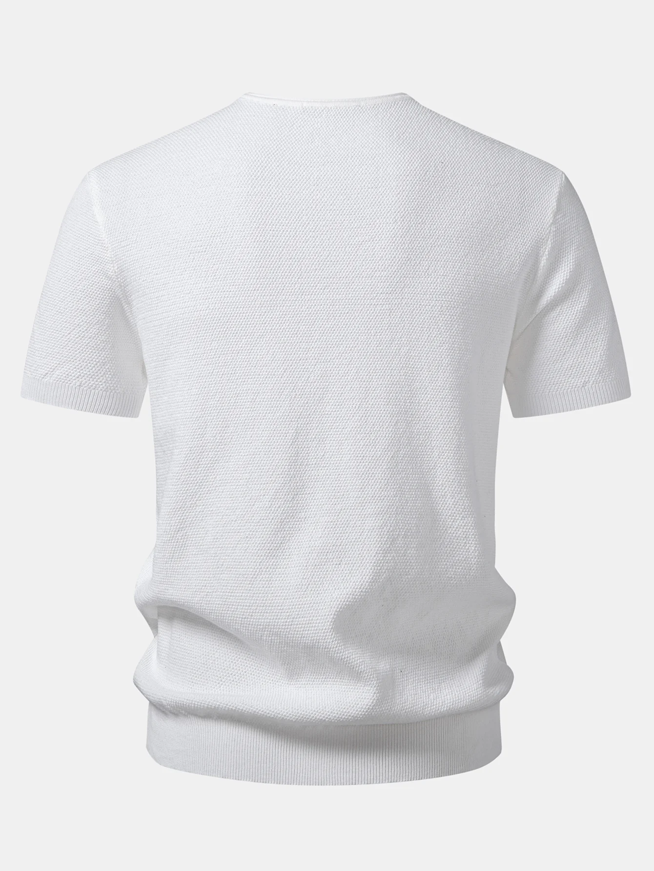 V-Neck Knit T-Shirt - Image 2