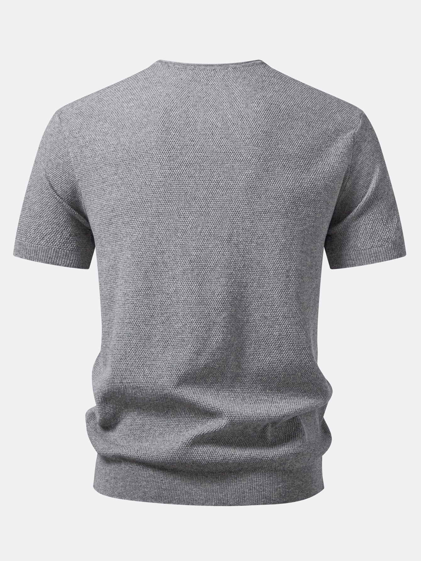 V-Neck Knit T-Shirt - Image 4
