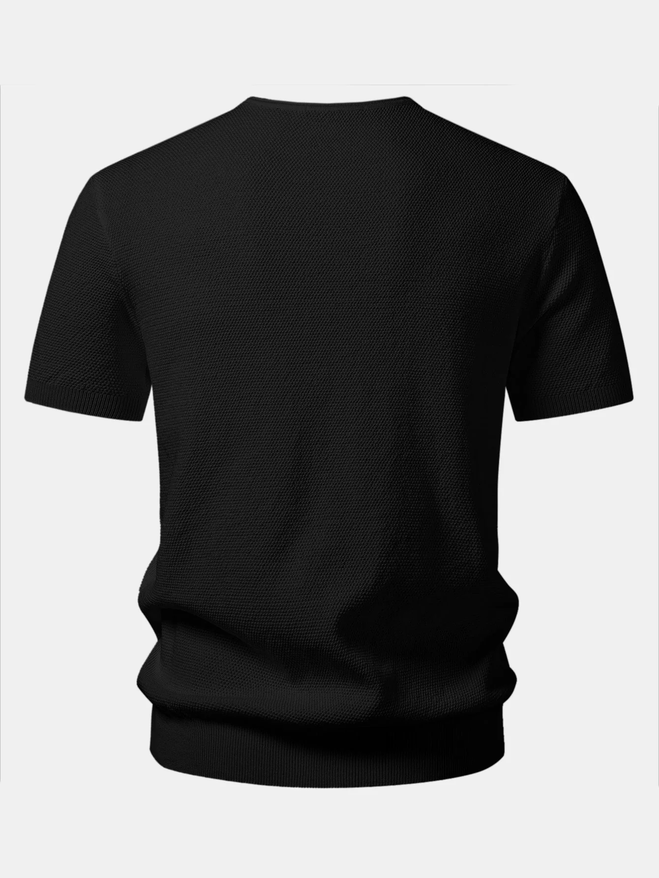 V-Neck Knit T-Shirt - Image 6