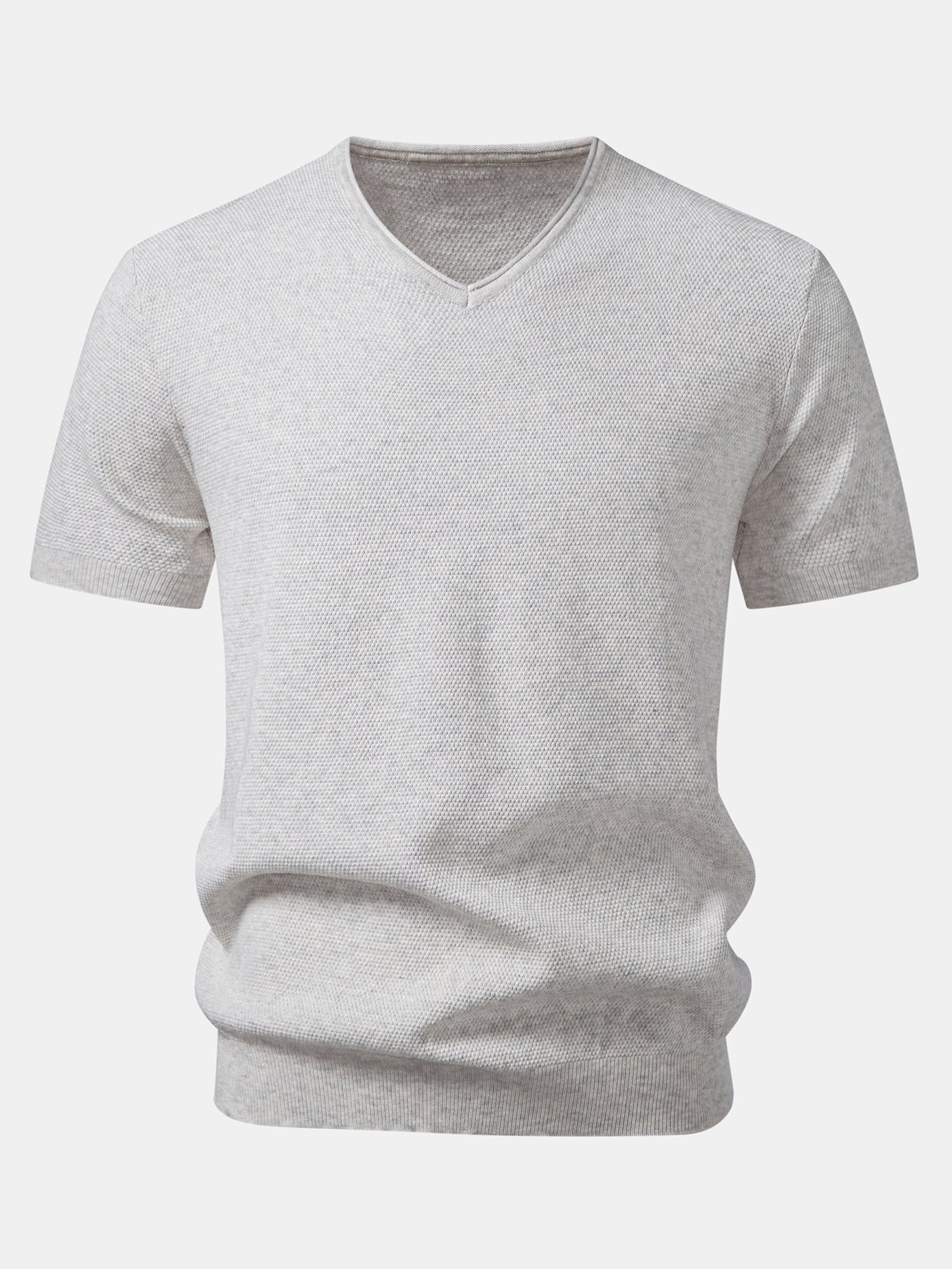 V-Neck Knit T-Shirt - Image 7