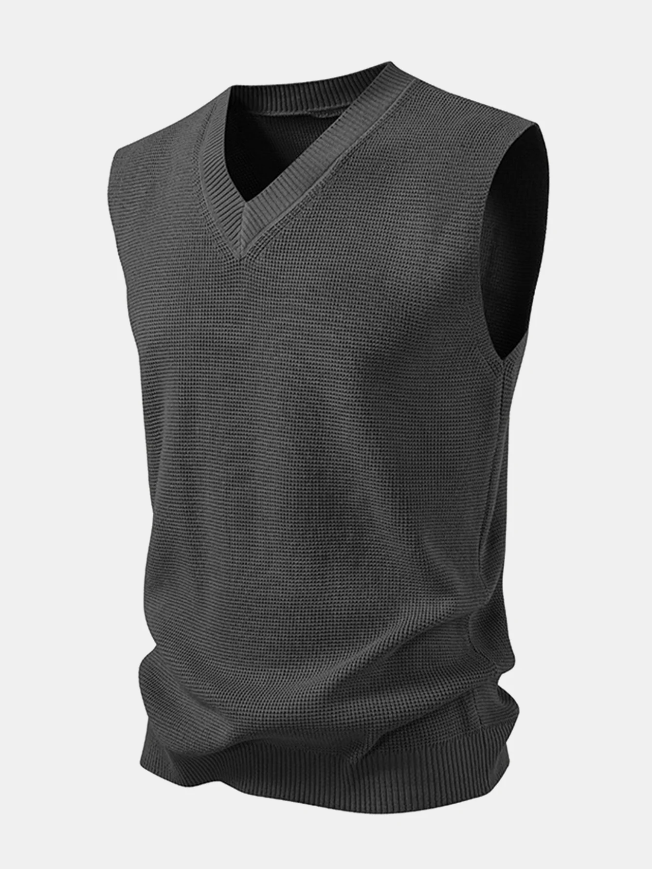 V-Neck Knit Vest - Image 4