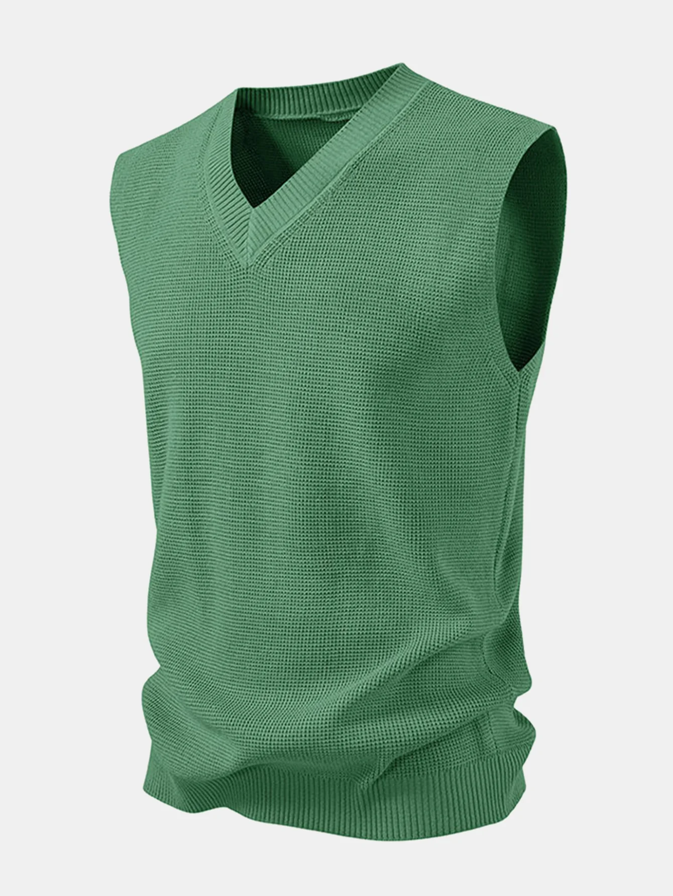 V-Neck Knit Vest - Image 6