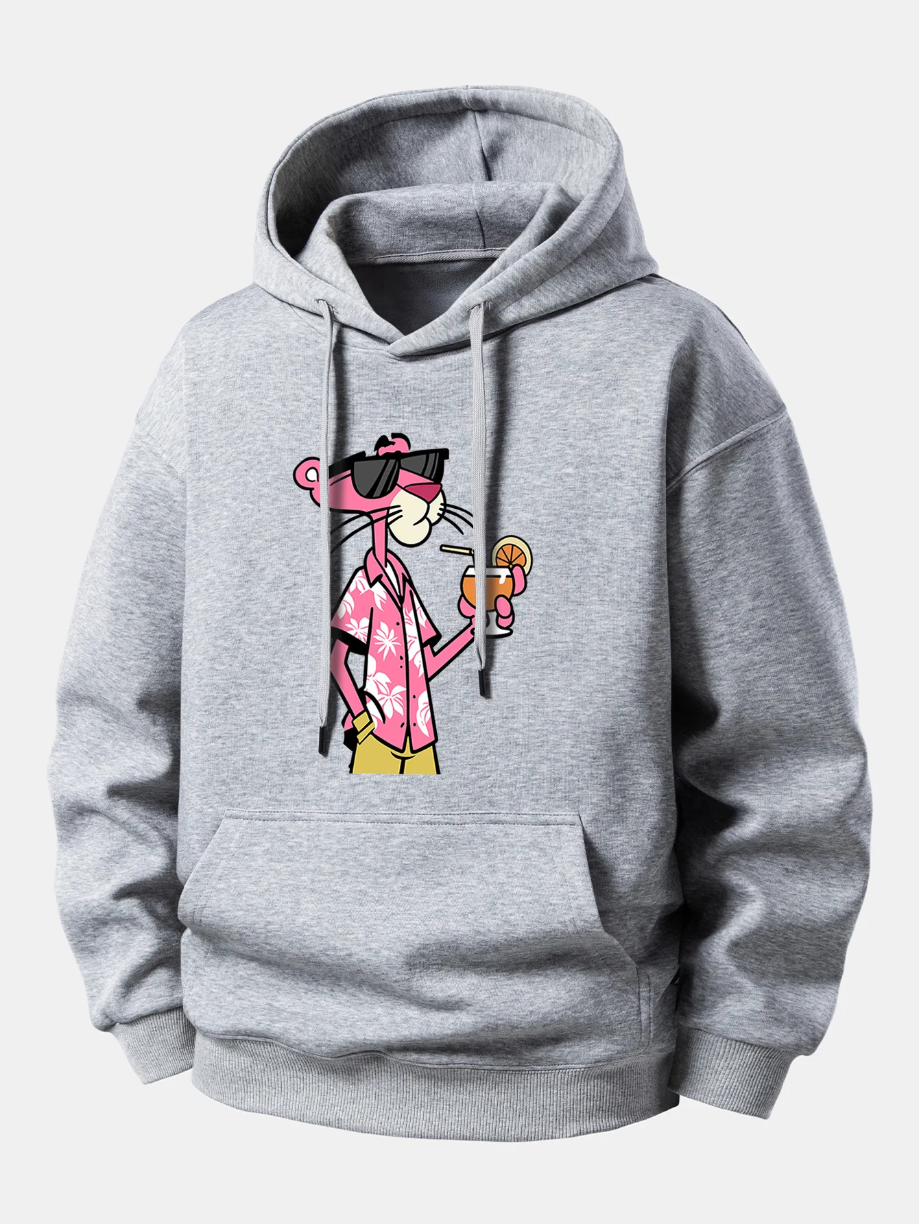 Vacation Pink Panther Print Relax Fit Hoodie - Image 6