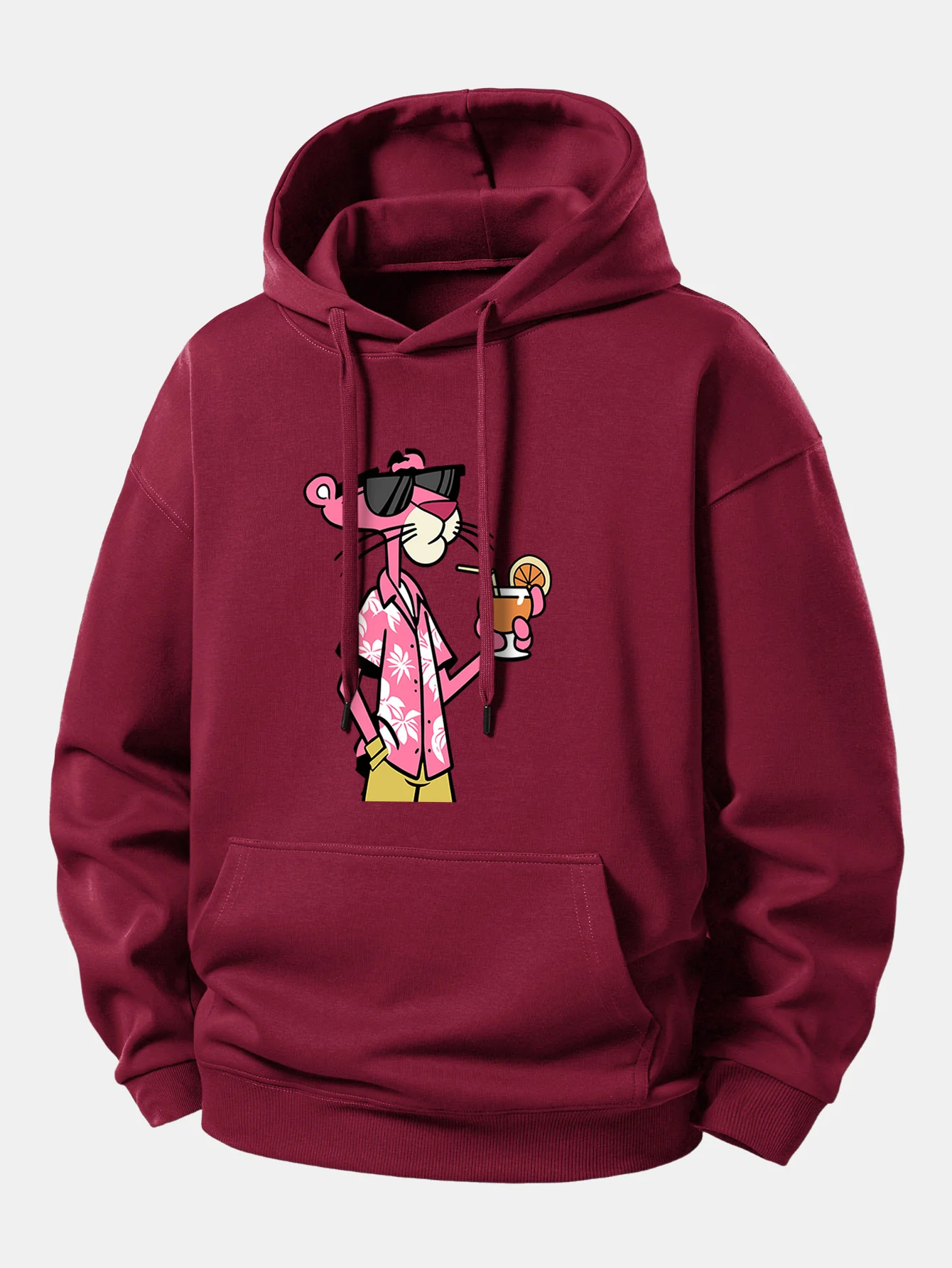 Vacation Pink Panther Print Relax Fit Hoodie - Image 7