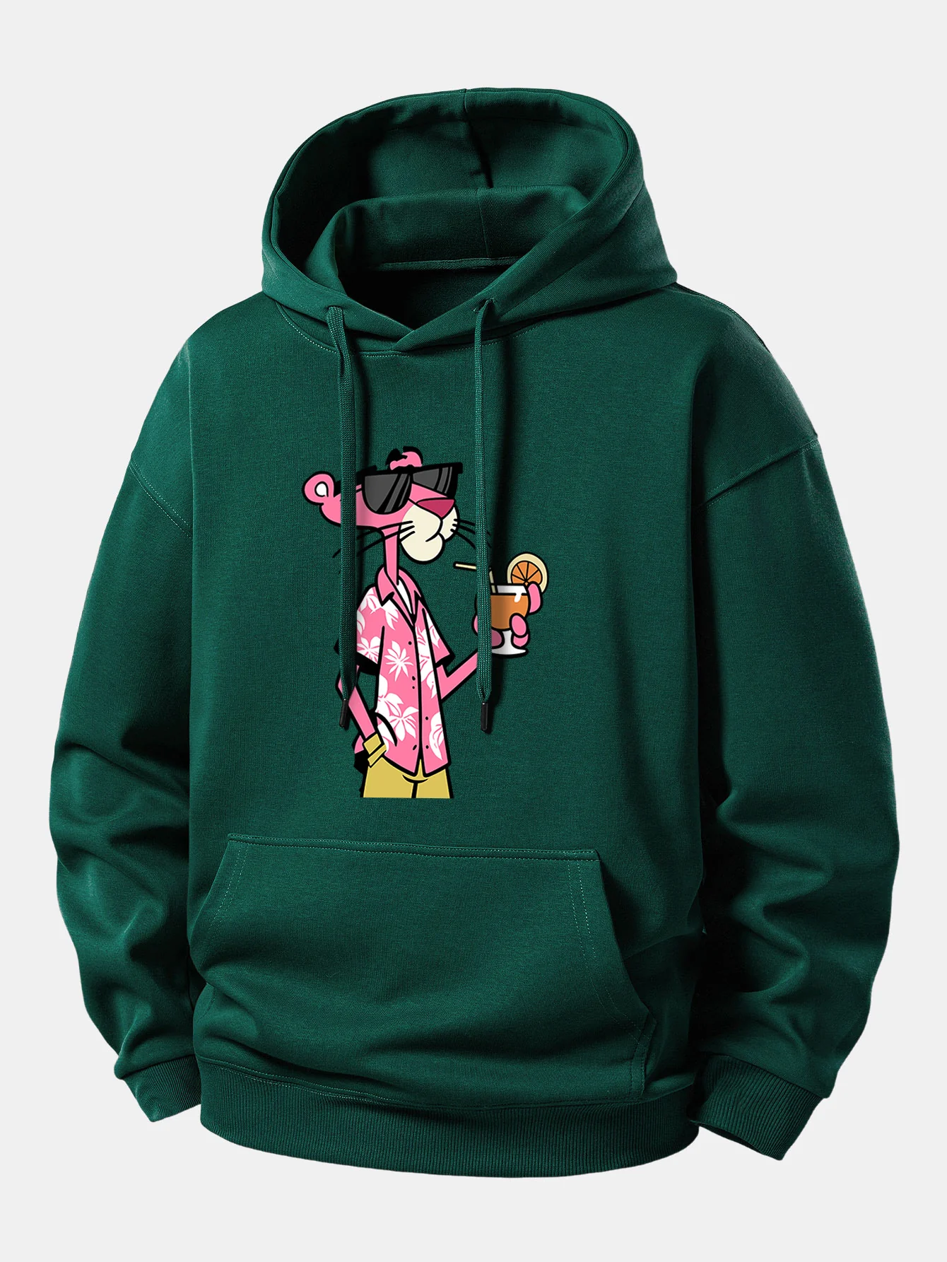 Vacation Pink Panther Print Relax Fit Hoodie - Image 8