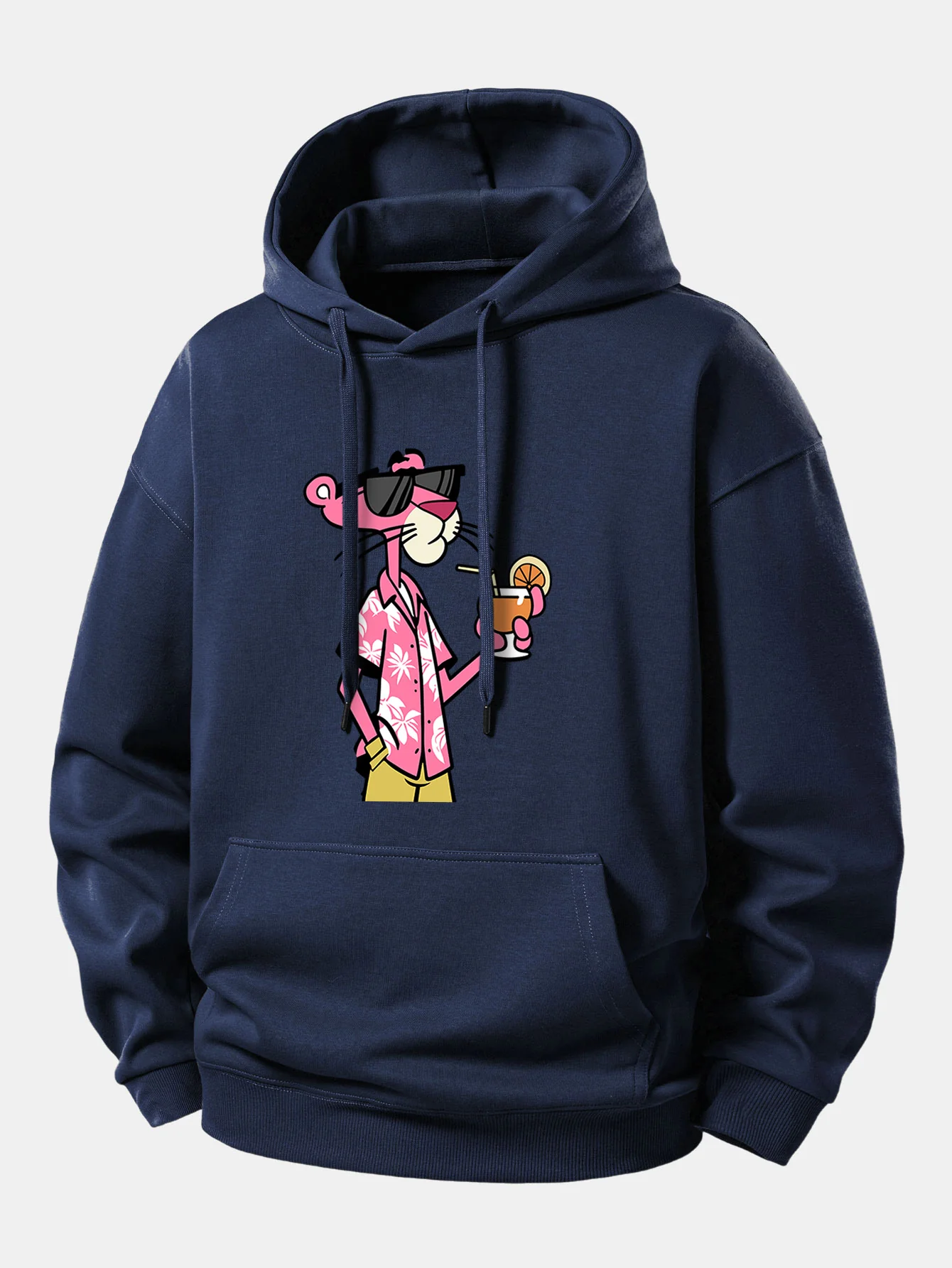 Vacation Pink Panther Print Relax Fit Hoodie - Image 9